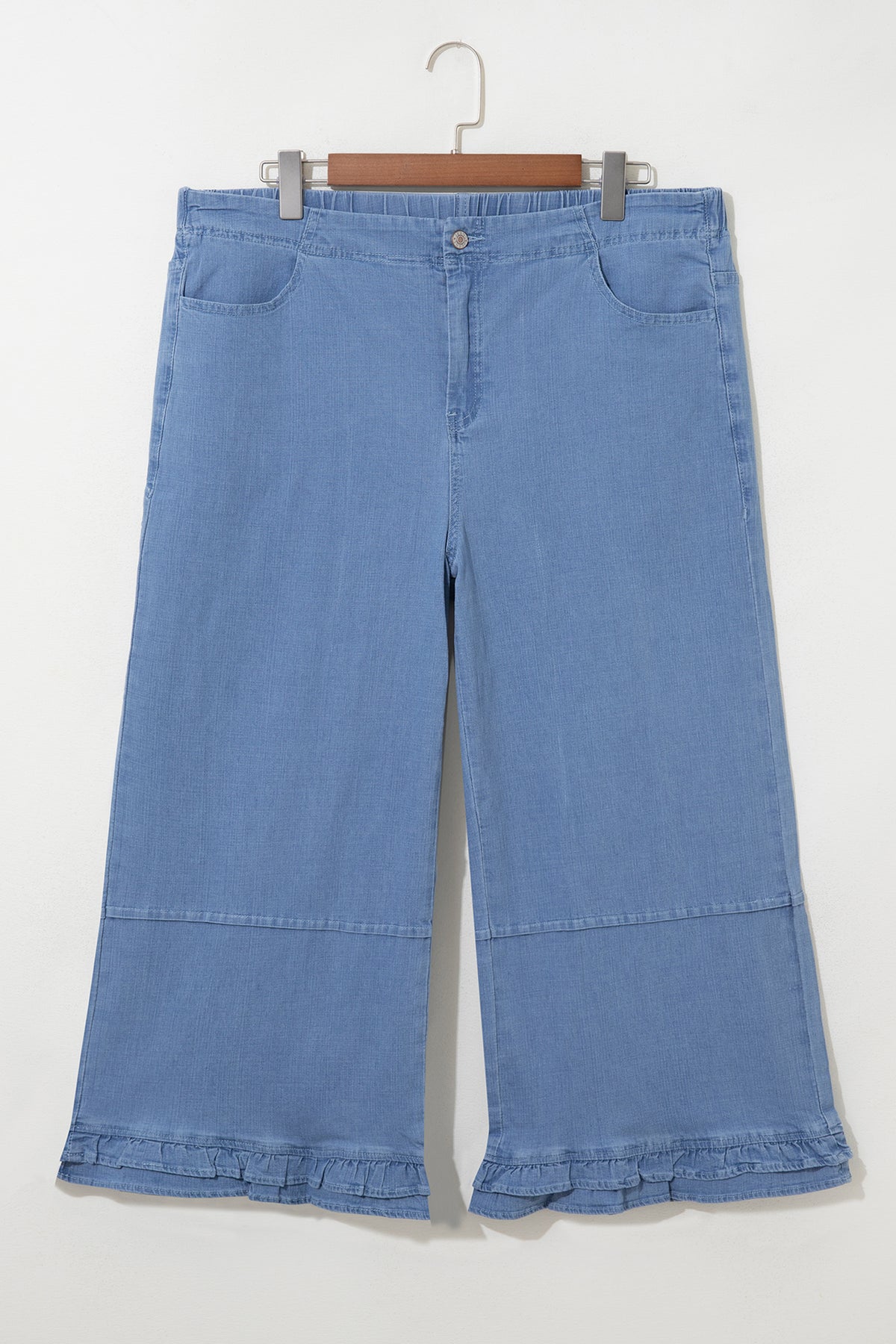 Ruffle Hem Plus Size Jeans