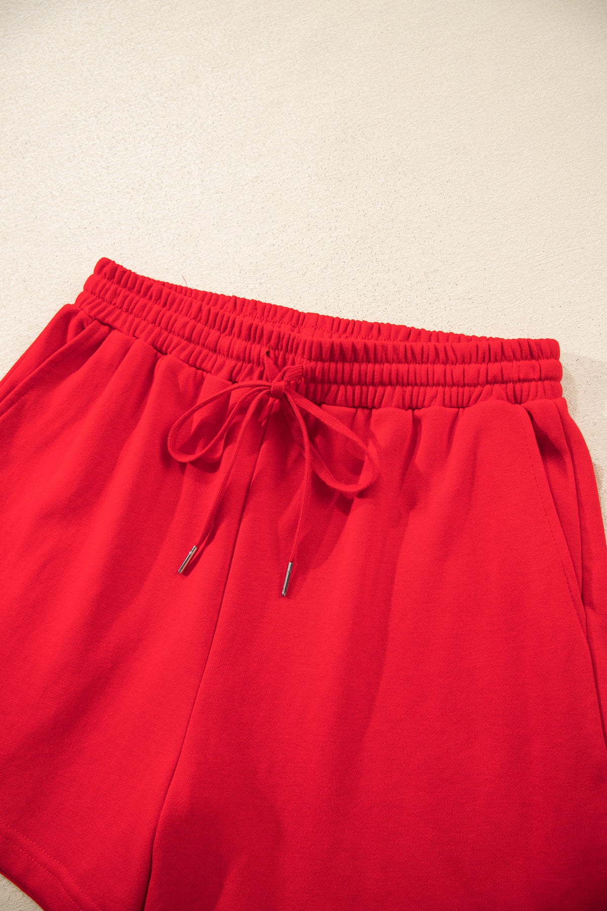 Long Sleeve Top w/Drawstring Shorts Set