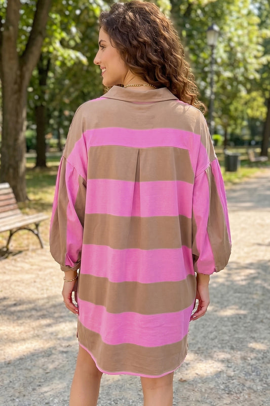 Striped Long Sleeve Dress