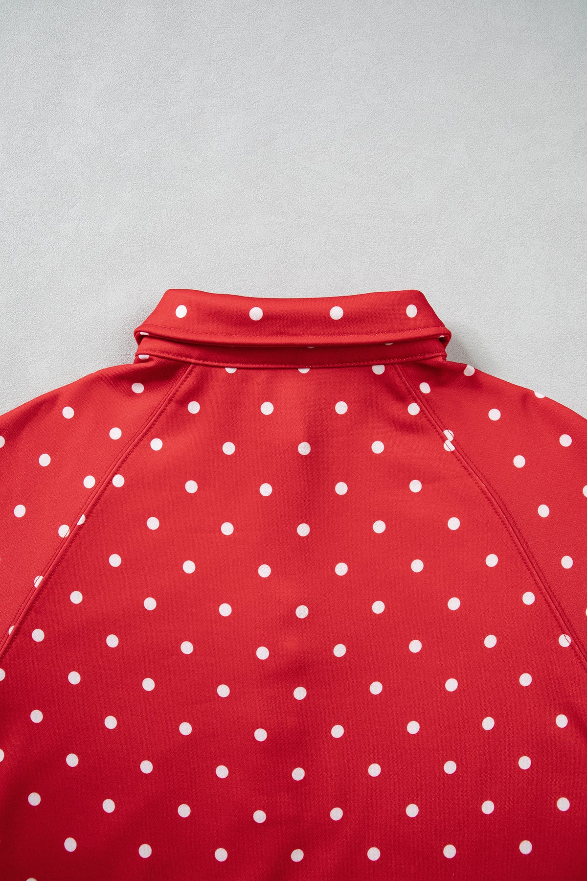 Polka Dot Casual Pullover Sweatshirt