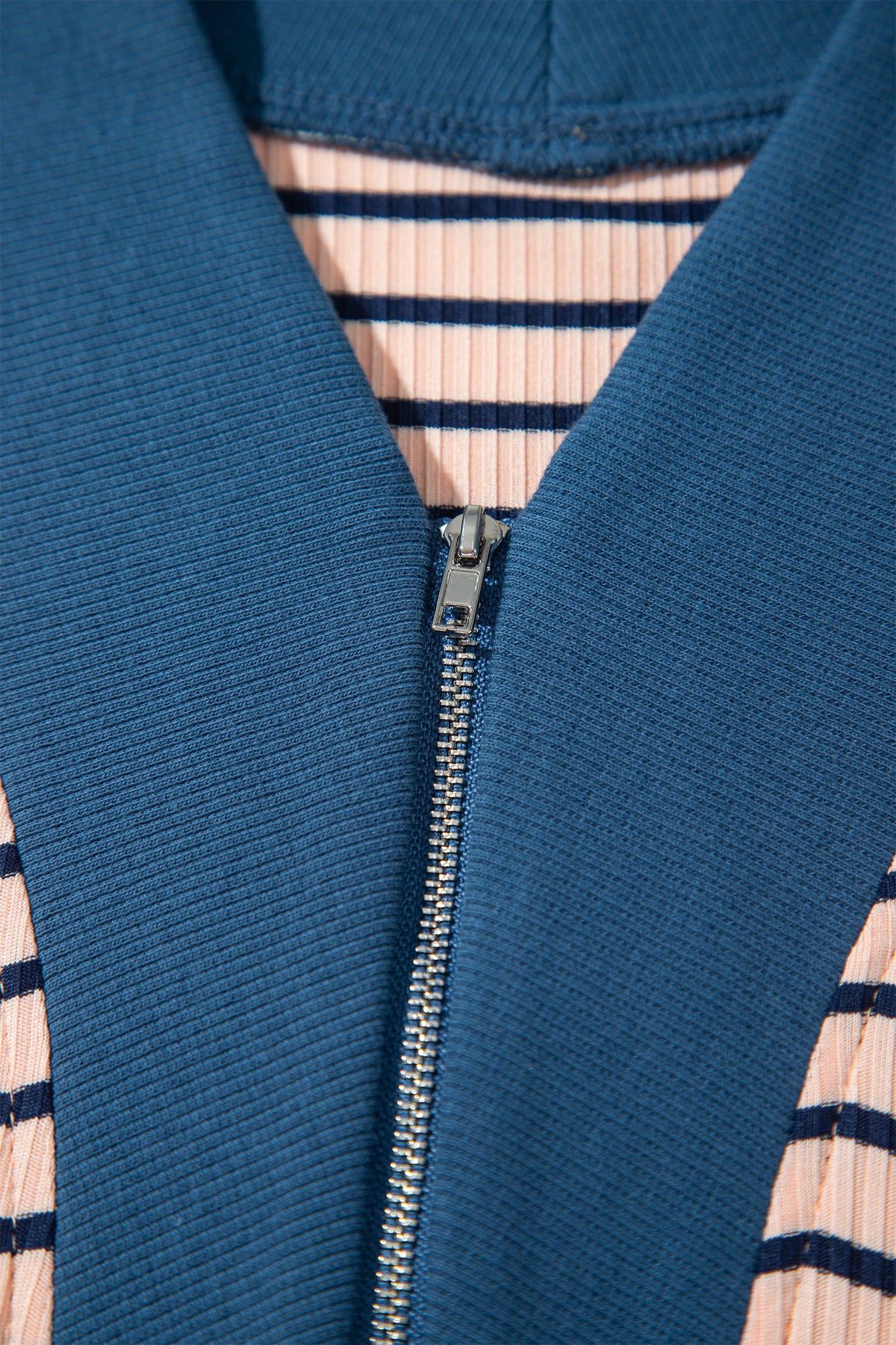 Striped Long Sleeve Plus Size Set