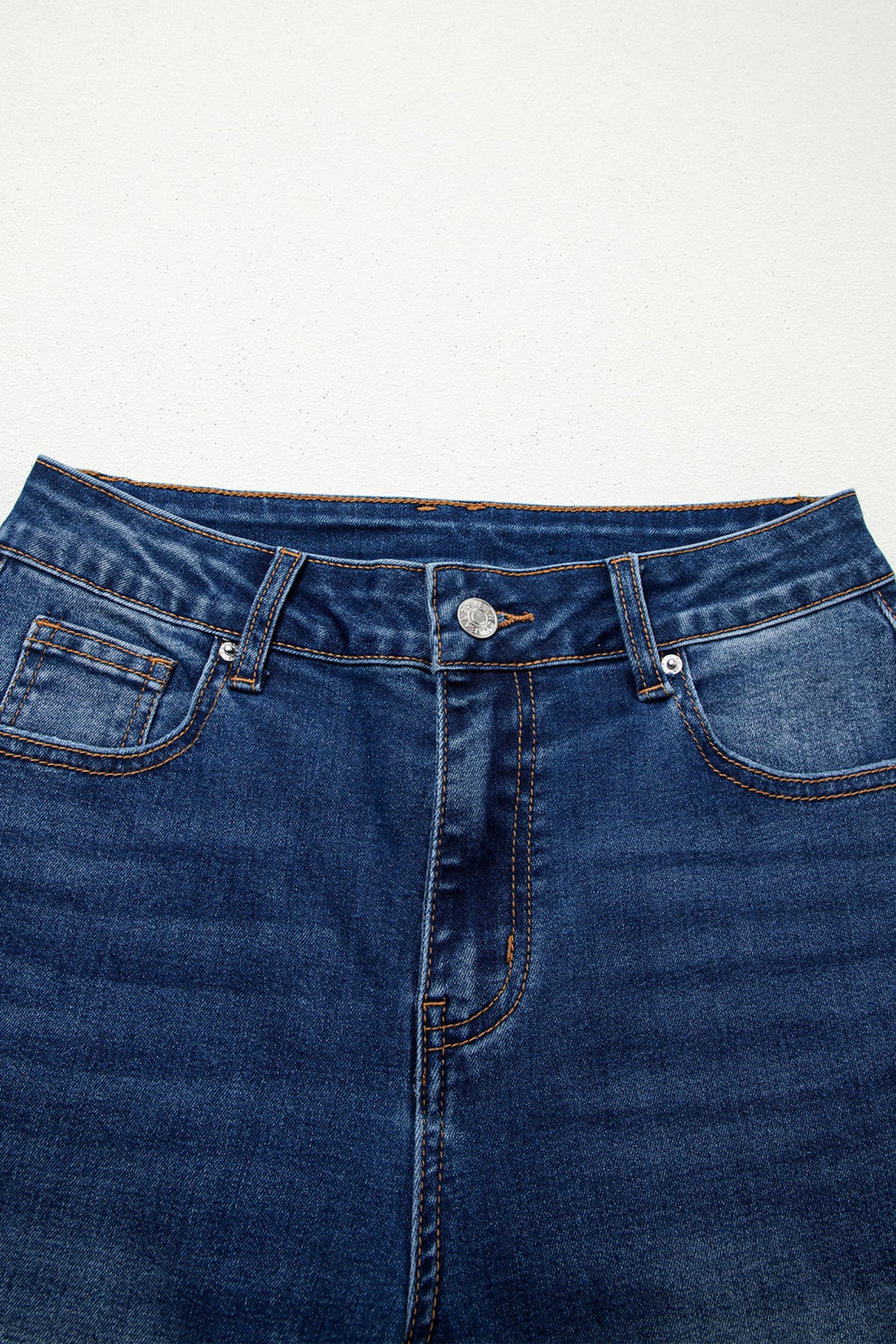 Chic Seam Hem Ankle Length Jeans