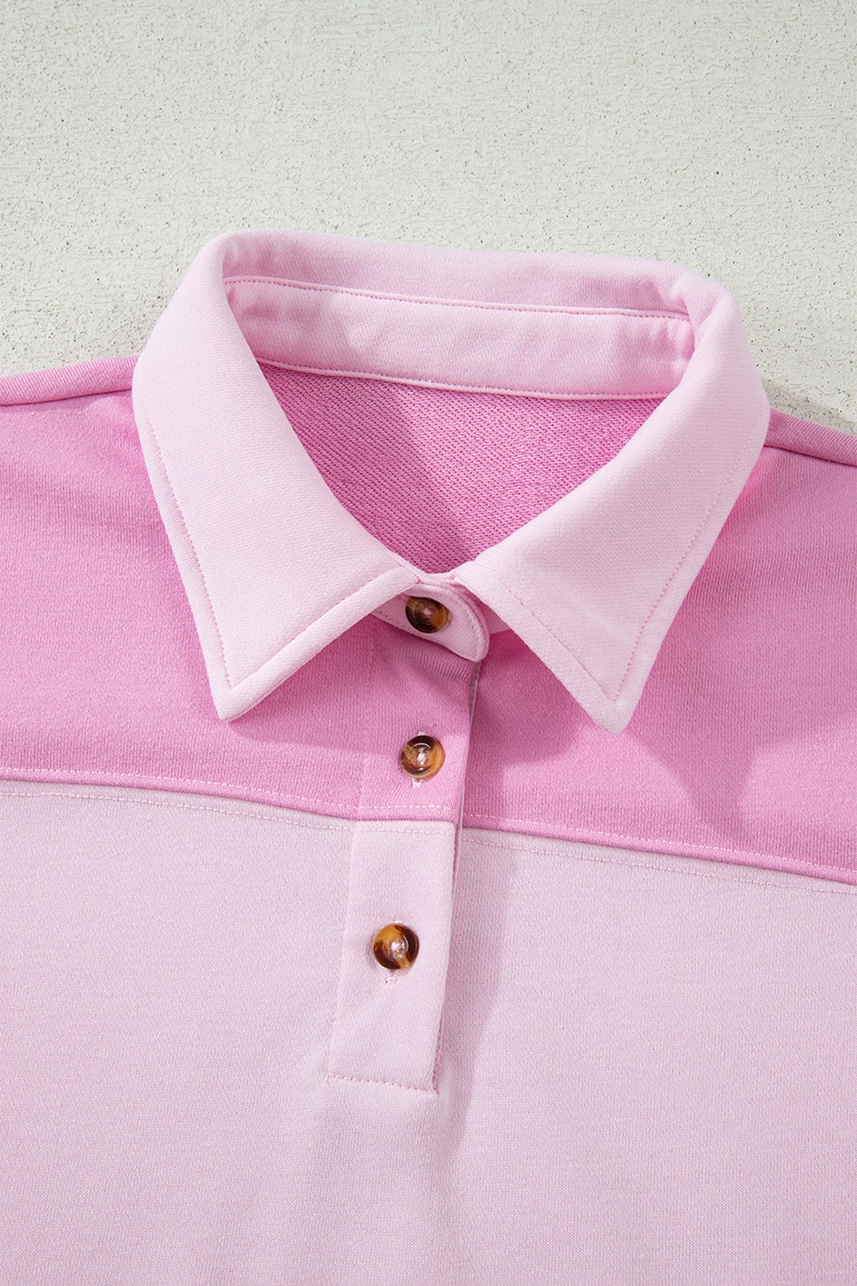 Button Polo Collar Mini Dress