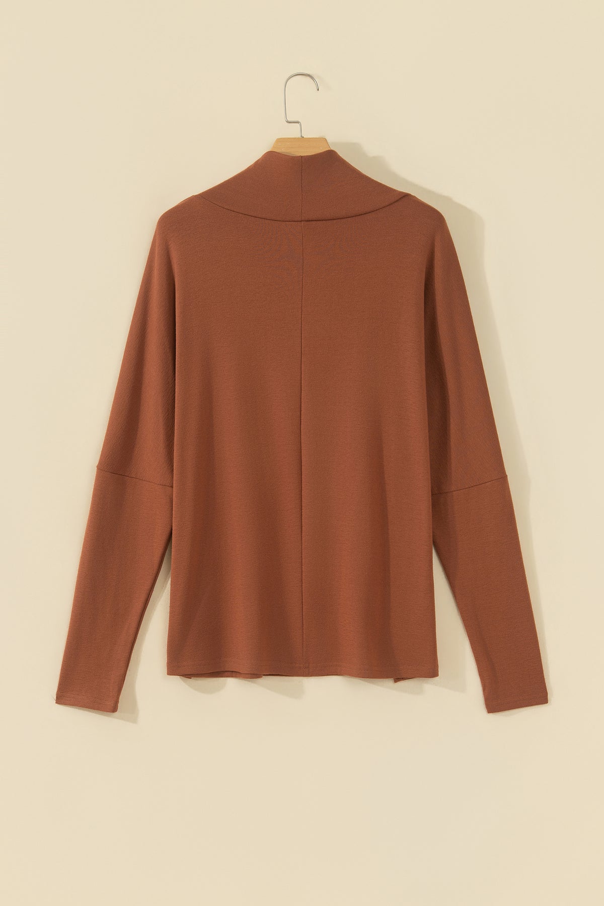 Black High Neck Long Sleeve Top