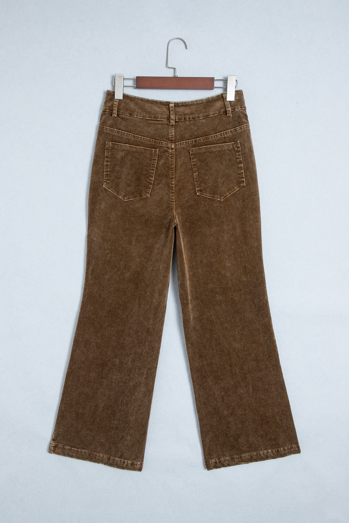 Camel Straight Leg Corduroy Pants
