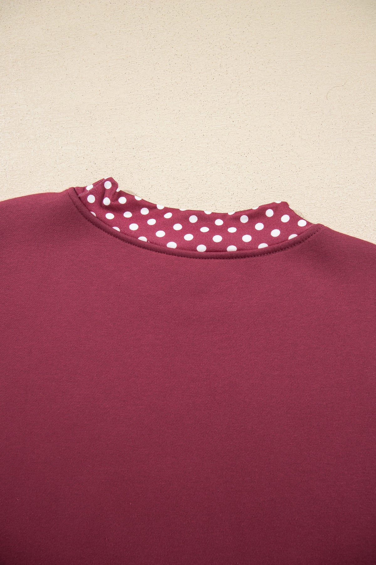 Polka Dot Oversized Sweatshirt