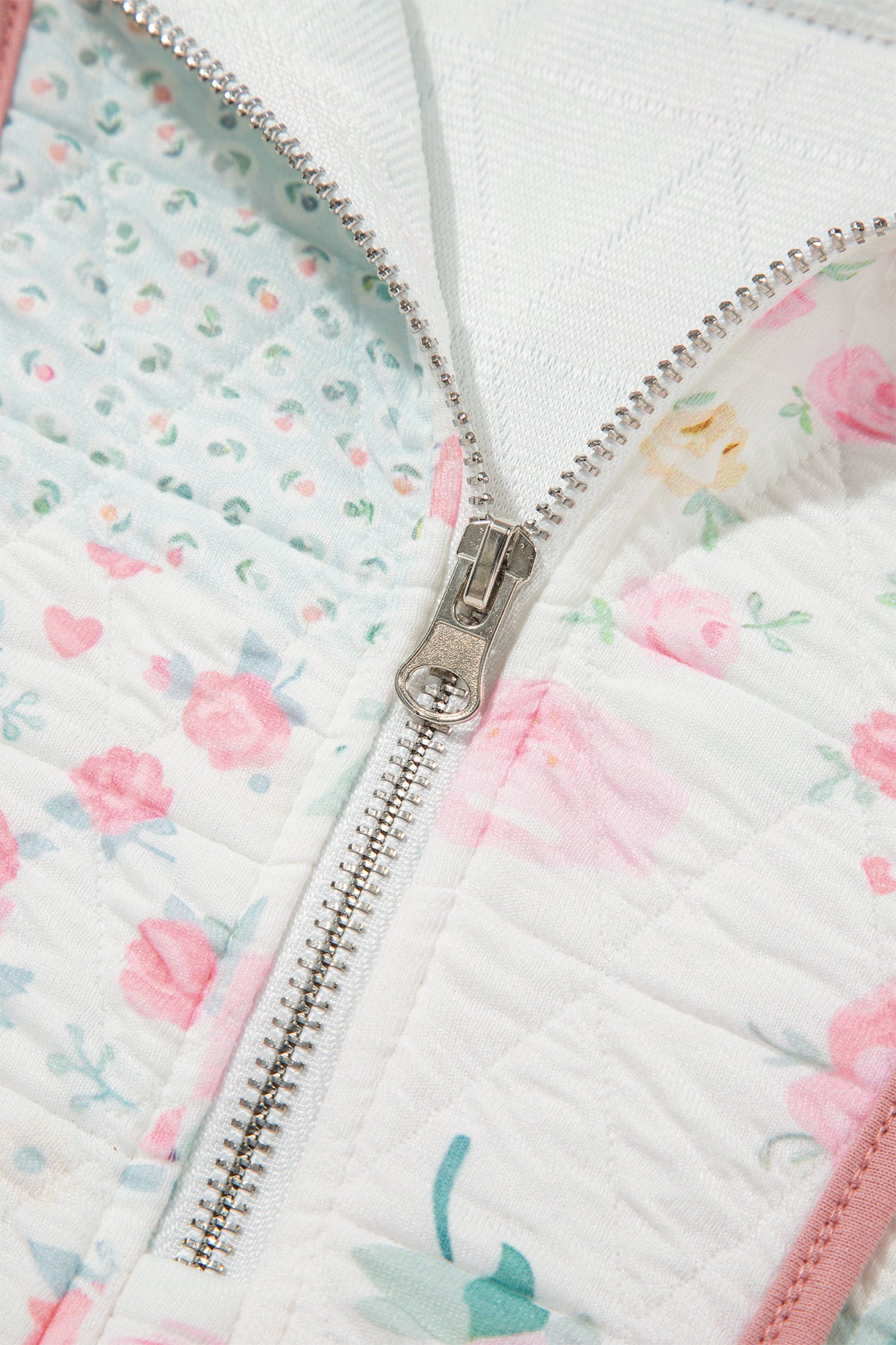 Floral Quilted Long Sleeve Sweatshirt