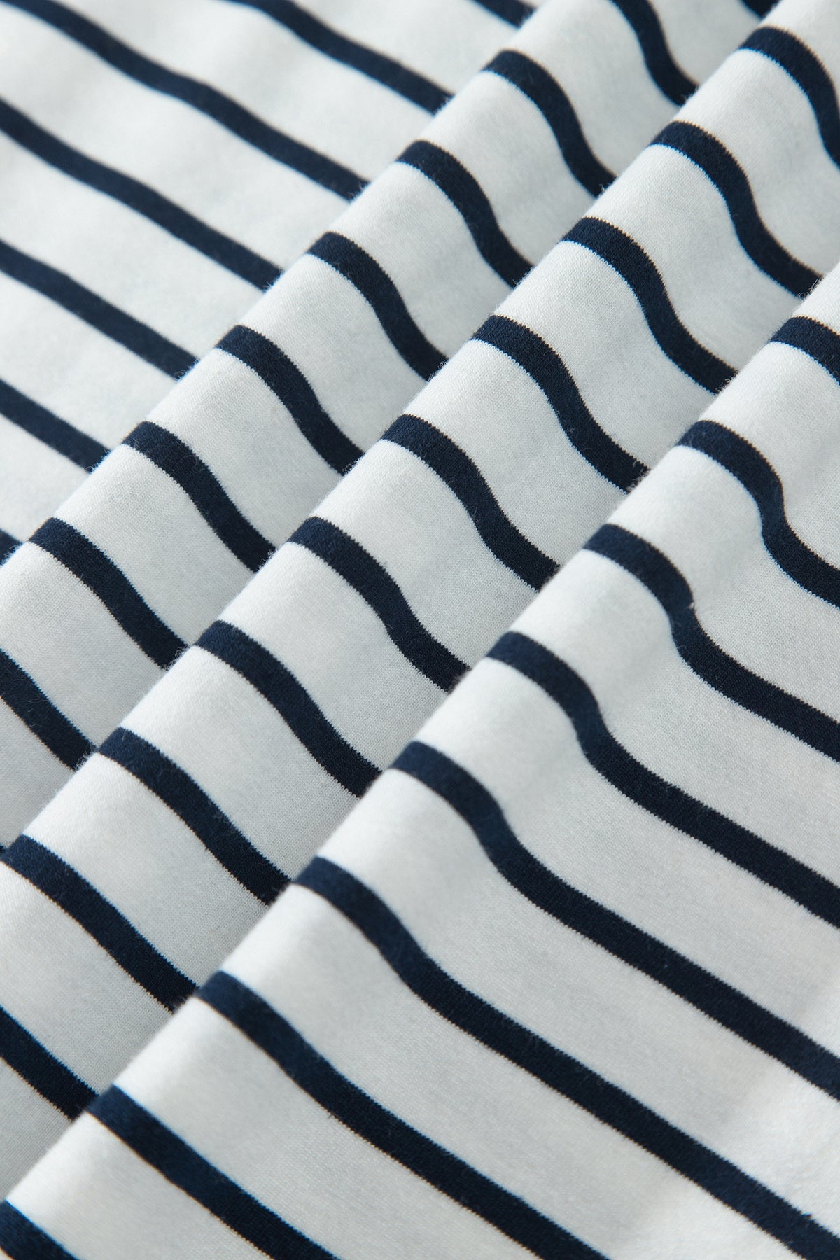 Blue Stripe V Neck Ruffle Contrast Sleeve Top Drawstring Pants 2pcs Set