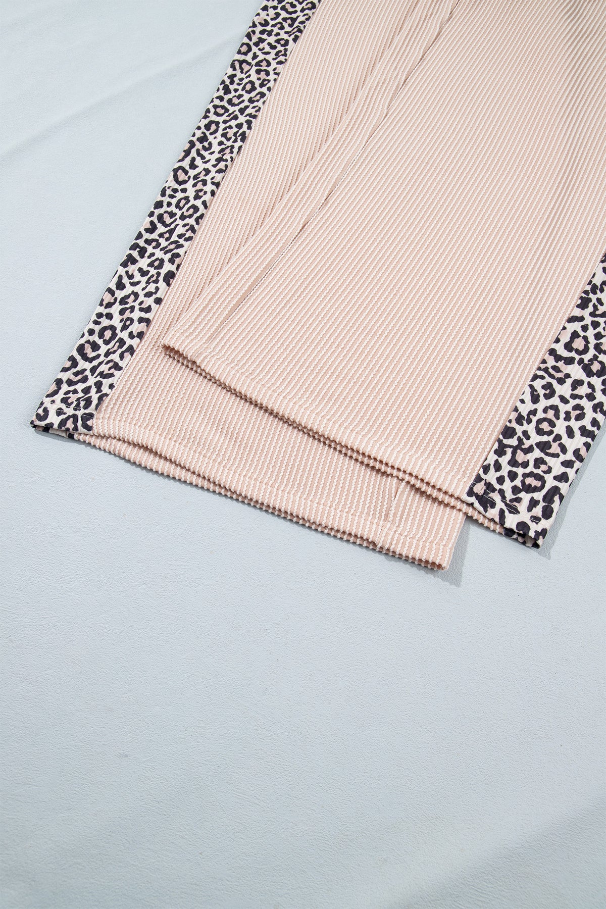 French Leopard Long Sleeve Top w/Plus Size Pants Set
