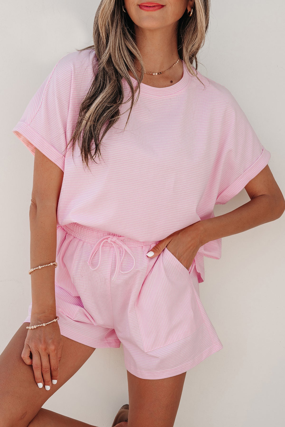 Oversized Tee and Shorts Set