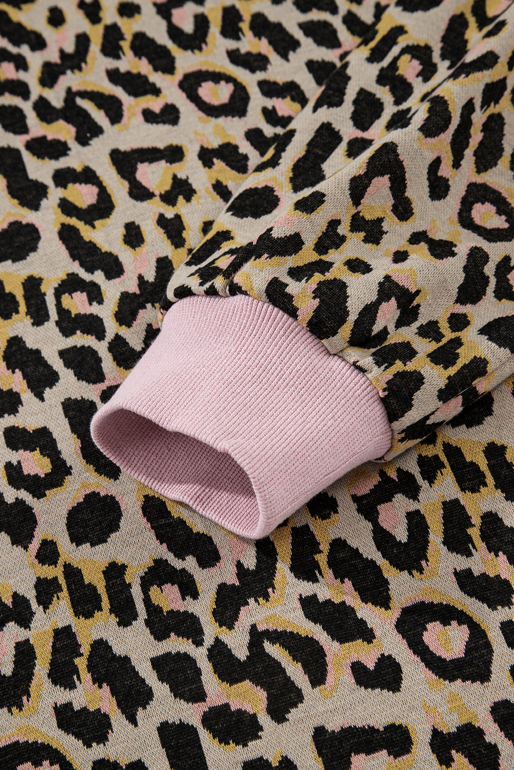 Pink Leopard Pullover Shorts Set