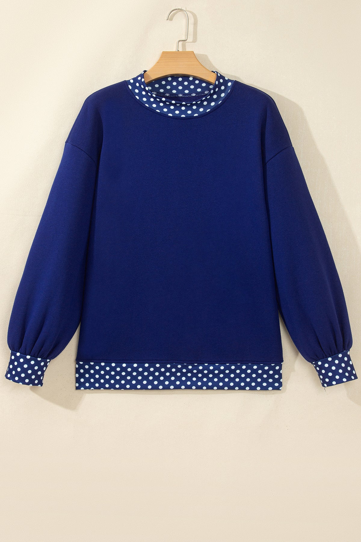 Polka Dot Oversized Sweatshirt