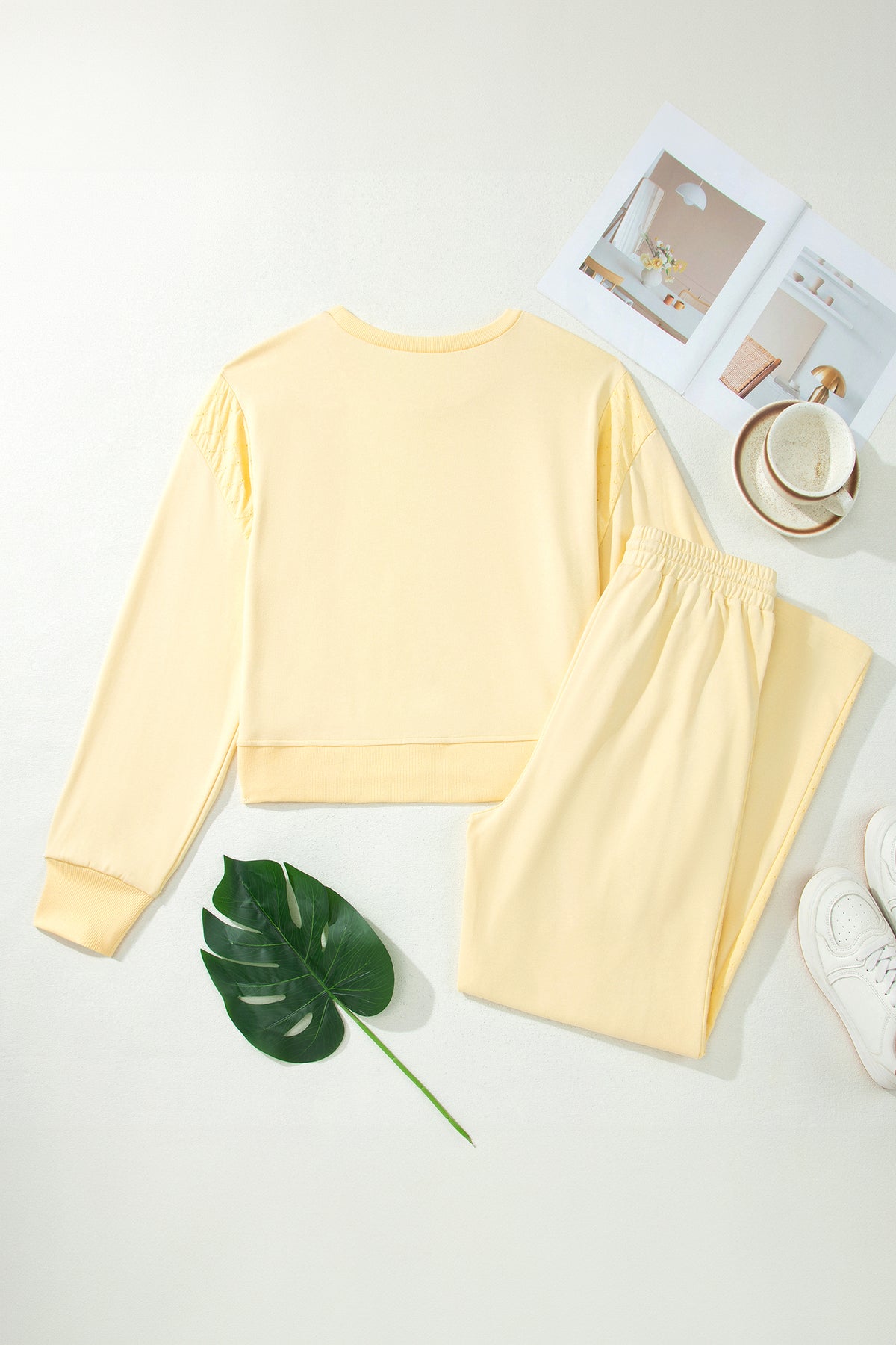 Yellow Cream Pullover w/ Pants Set