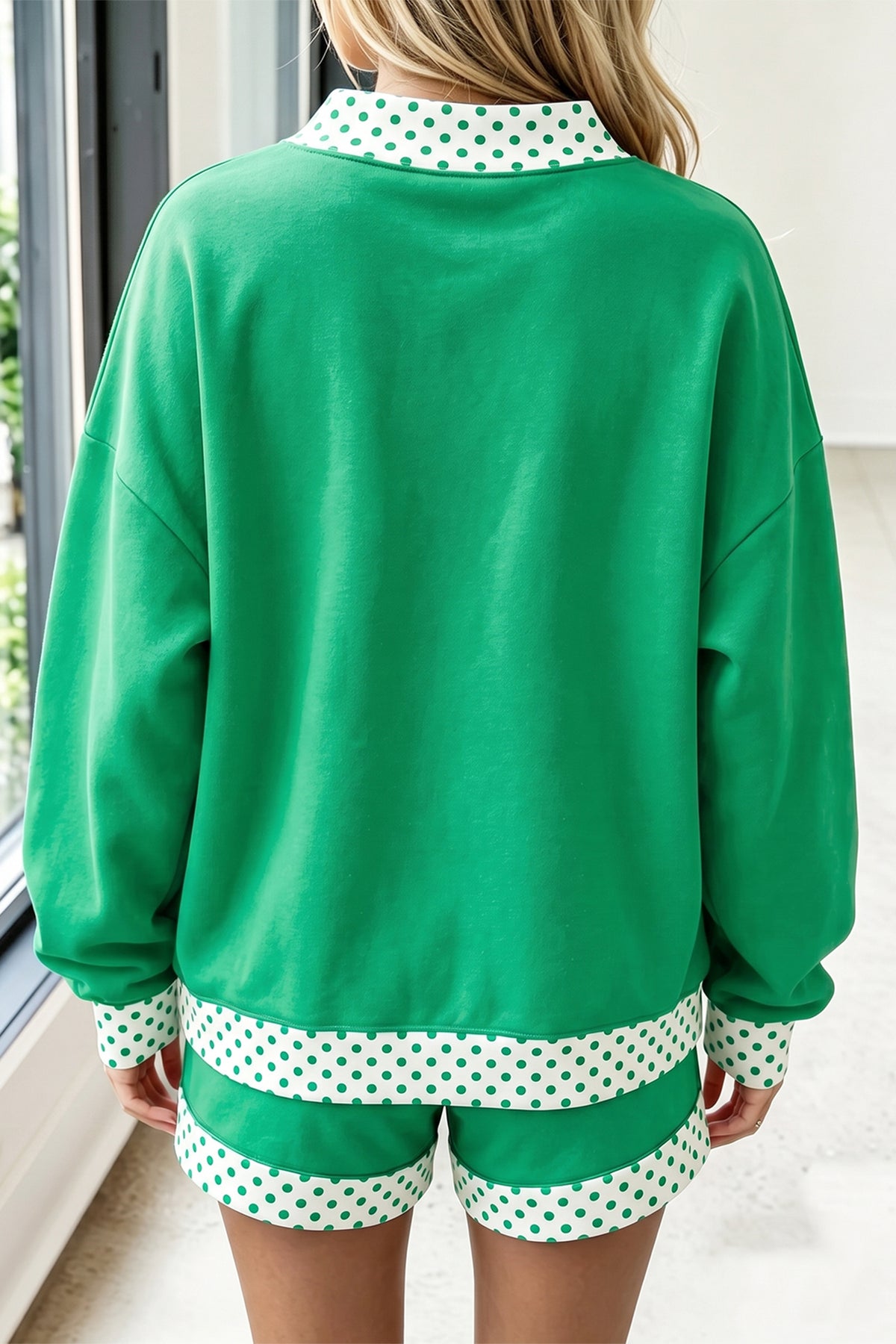 Gingham Pullover w/ Short Set