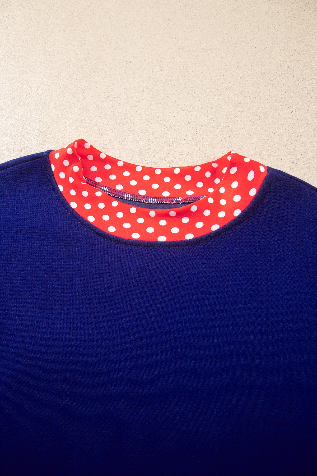 Polka Dot Oversized Sweatshirt