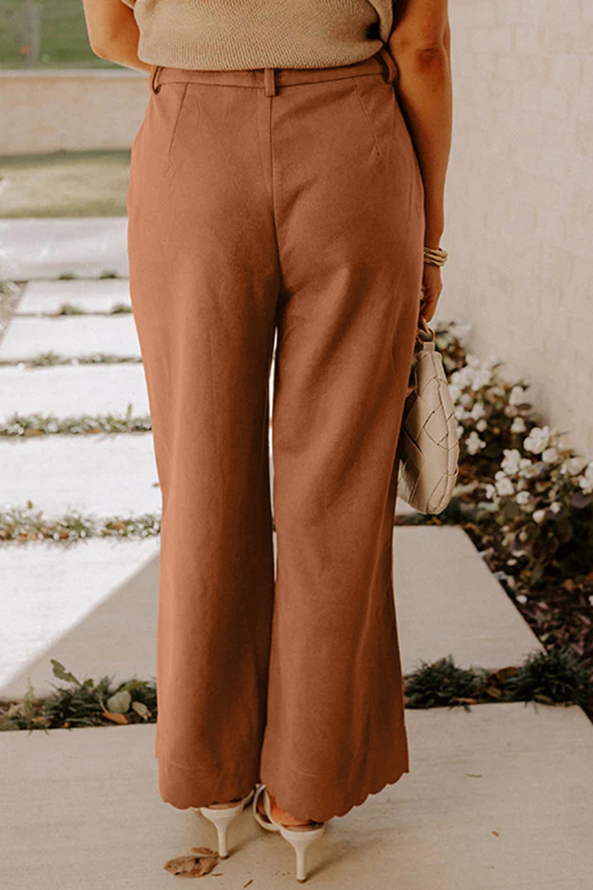 Scalloped Edge Pants