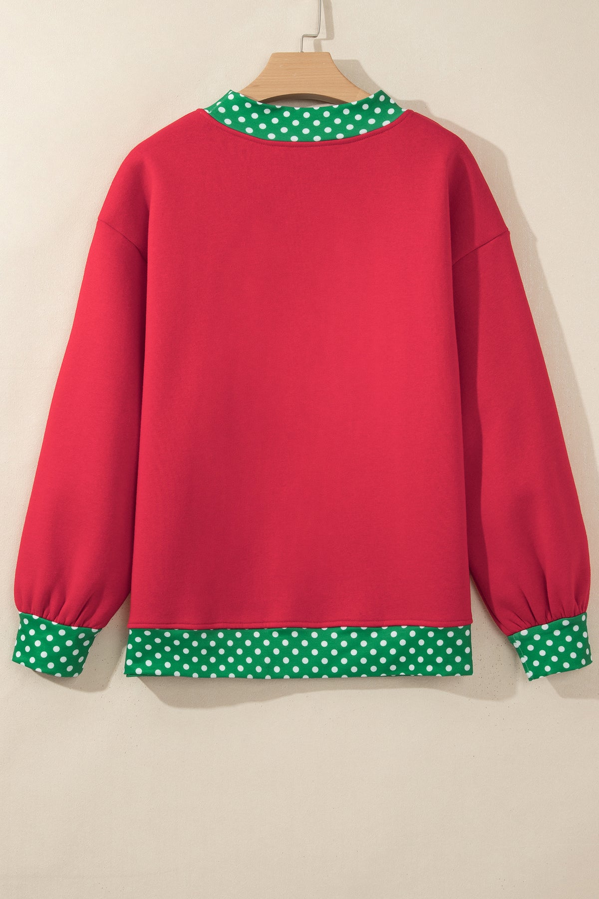 Polka Dot Oversized Sweatshirt