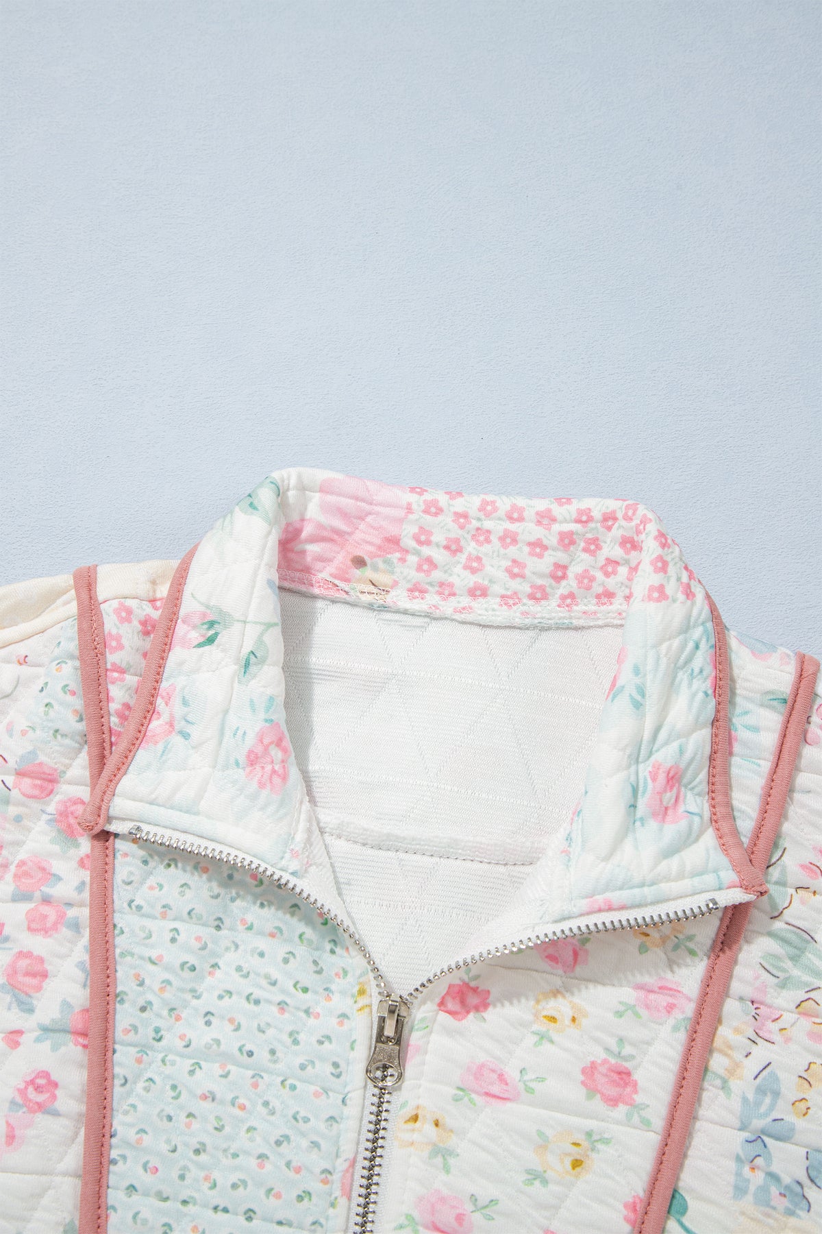 Floral Quilted Long Sleeve Sweatshirt
