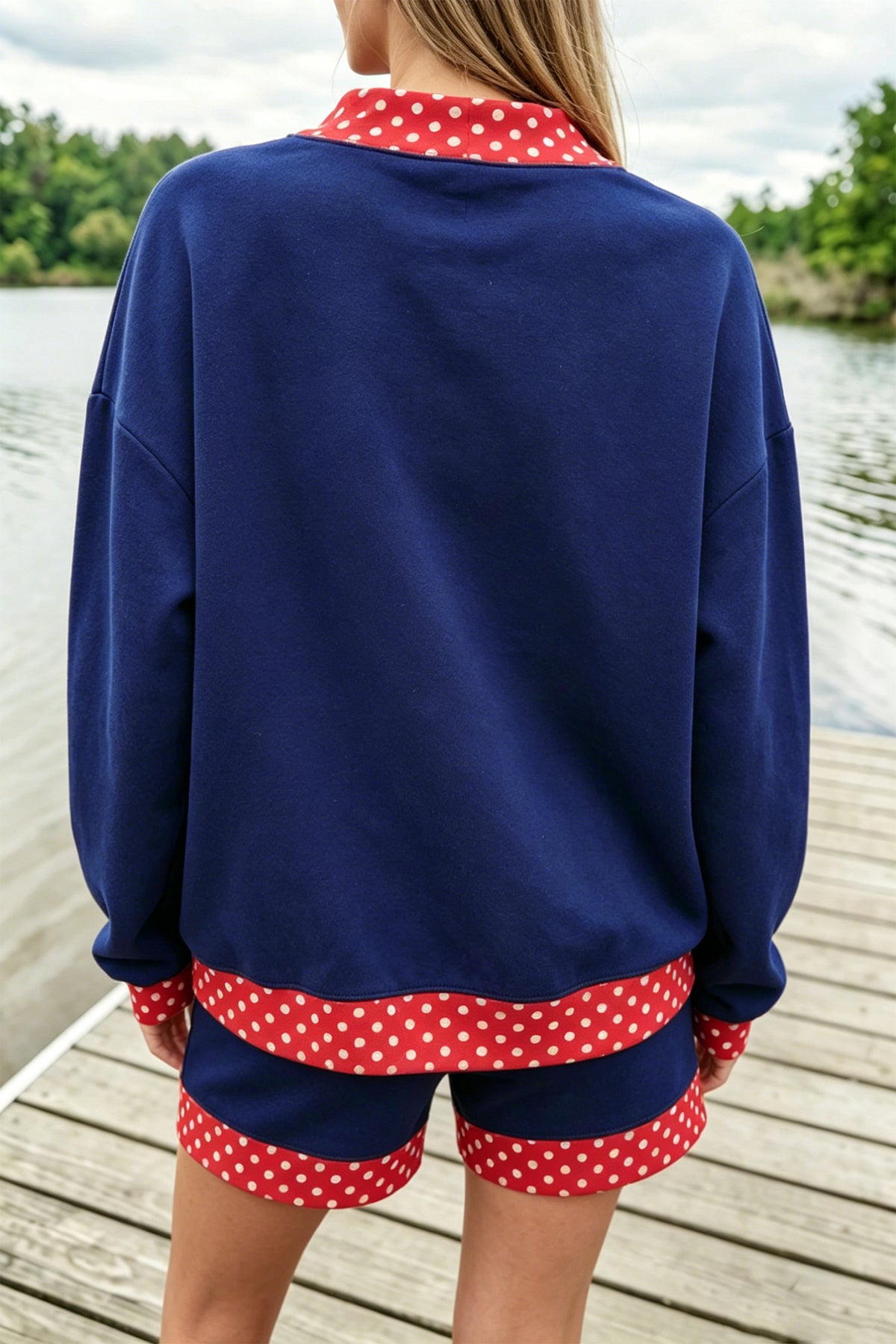 Gingham Pullover w/ Short Set