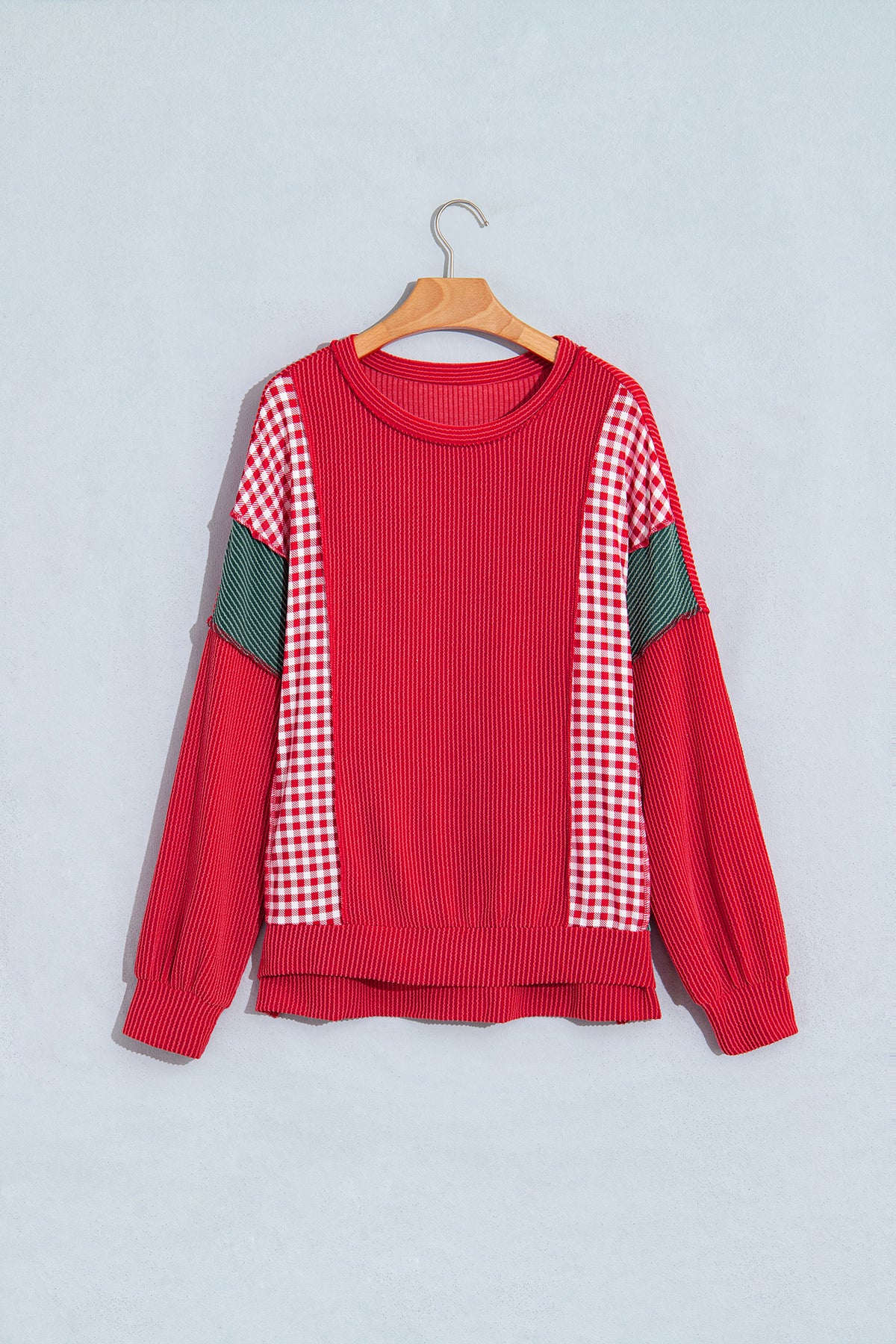 Plaid Long Sleeve Top