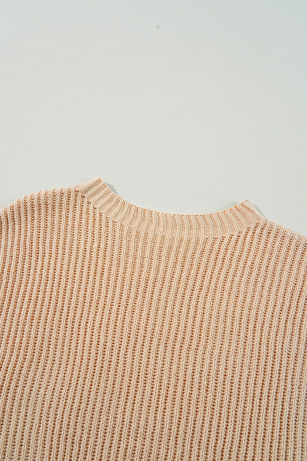 Cable Knit Drop Shoulder Sweater