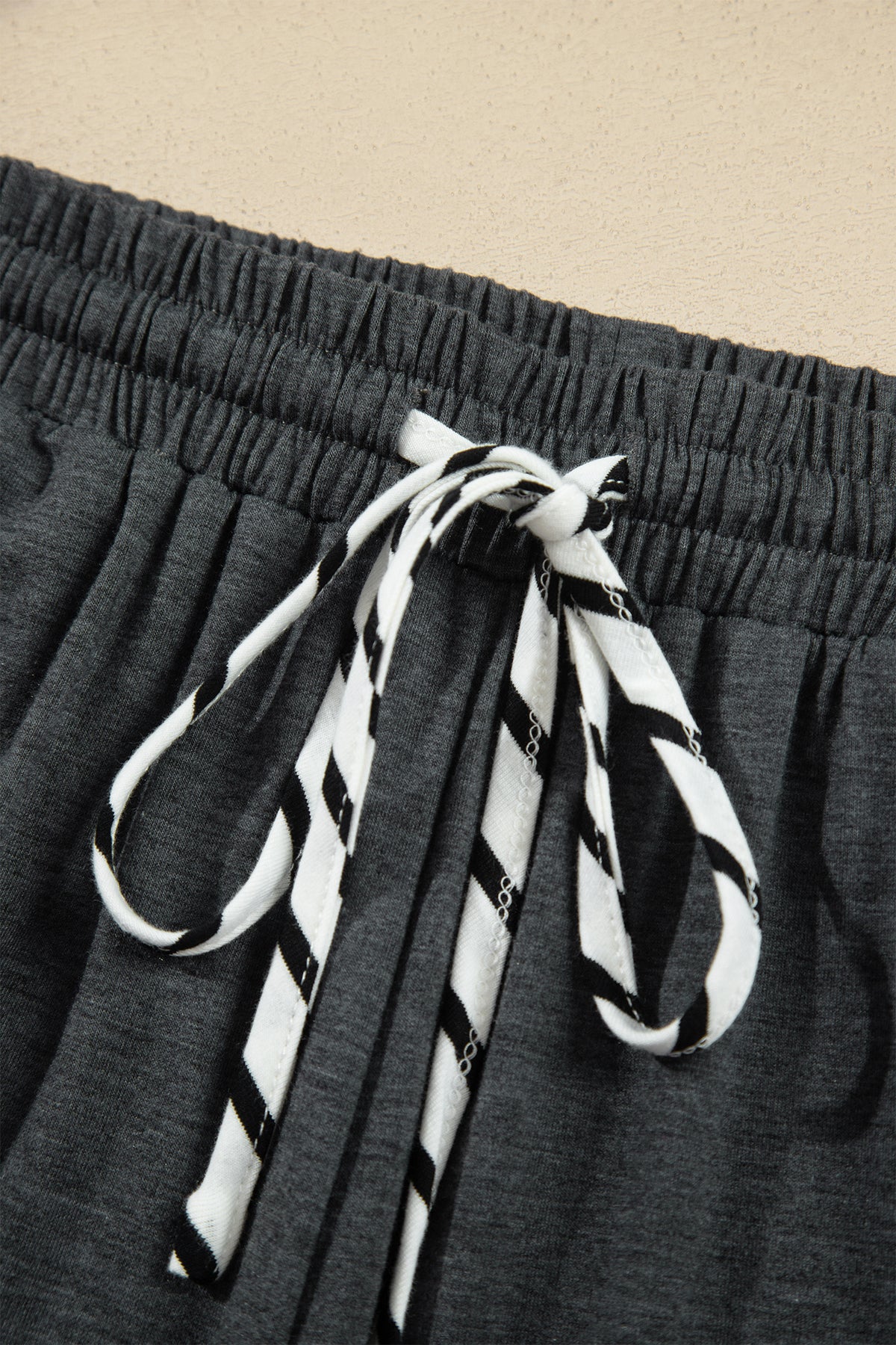 Stripe Ruffle Sleeve Top w/ Pants Set