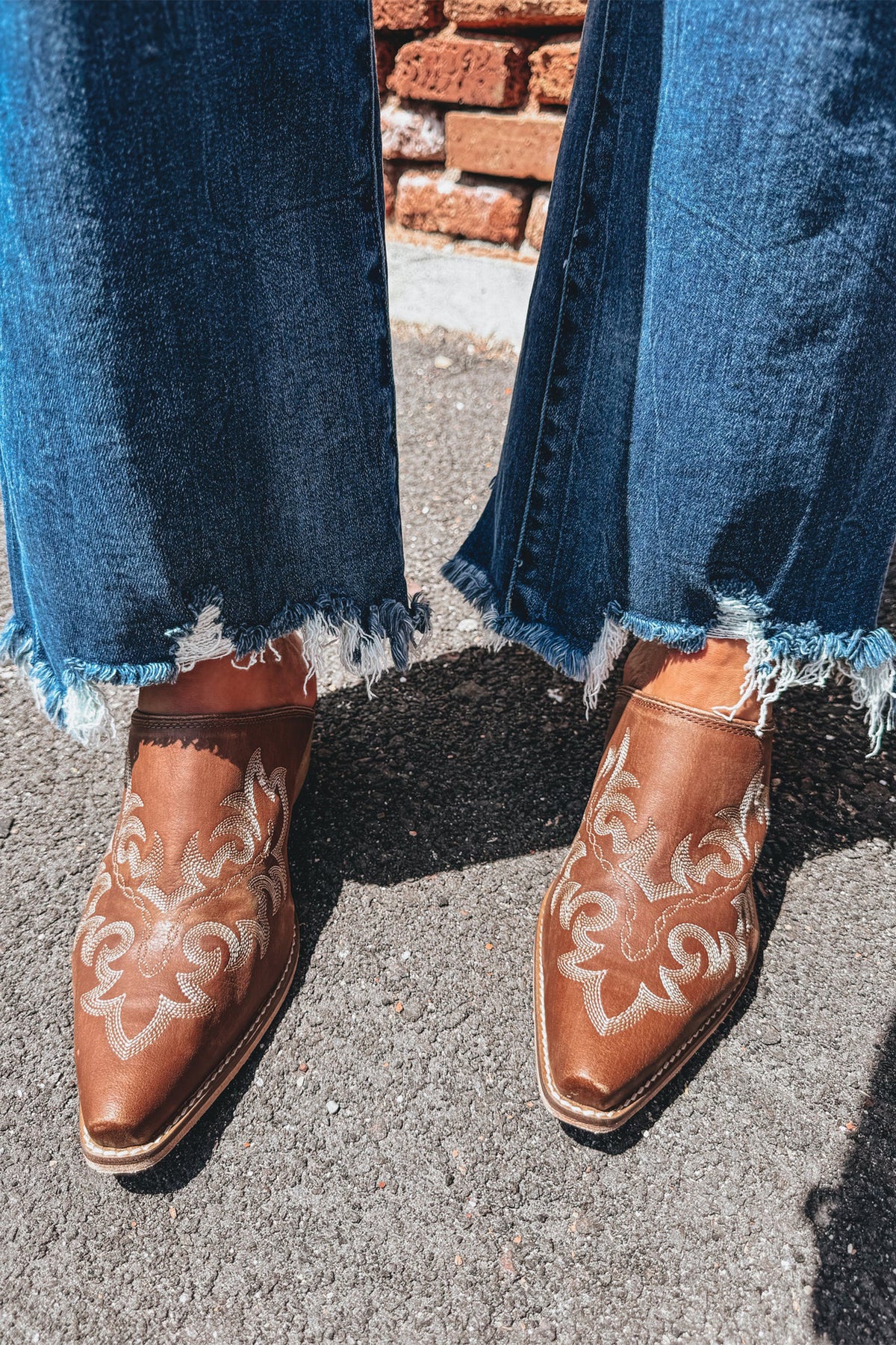 Ashleigh Blue High Waist Frayed Flare Jeans