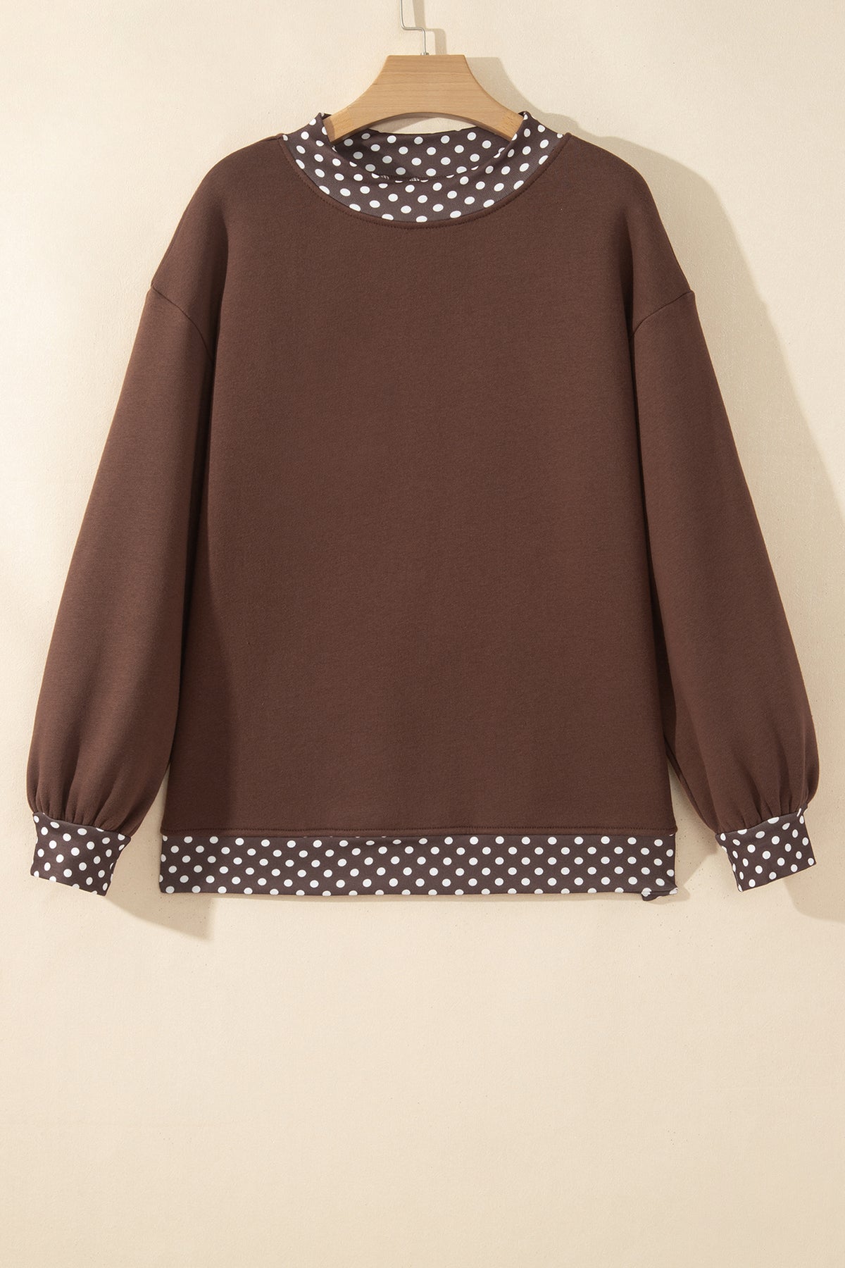 Polka Dot Oversized Sweatshirt