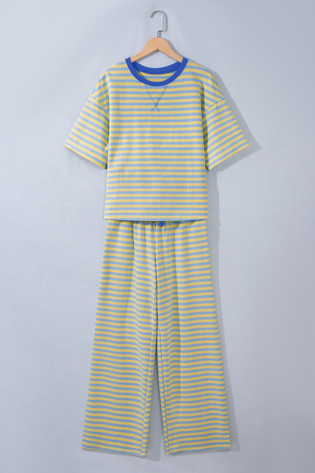 Loose Striped Tee w/ Pant Set