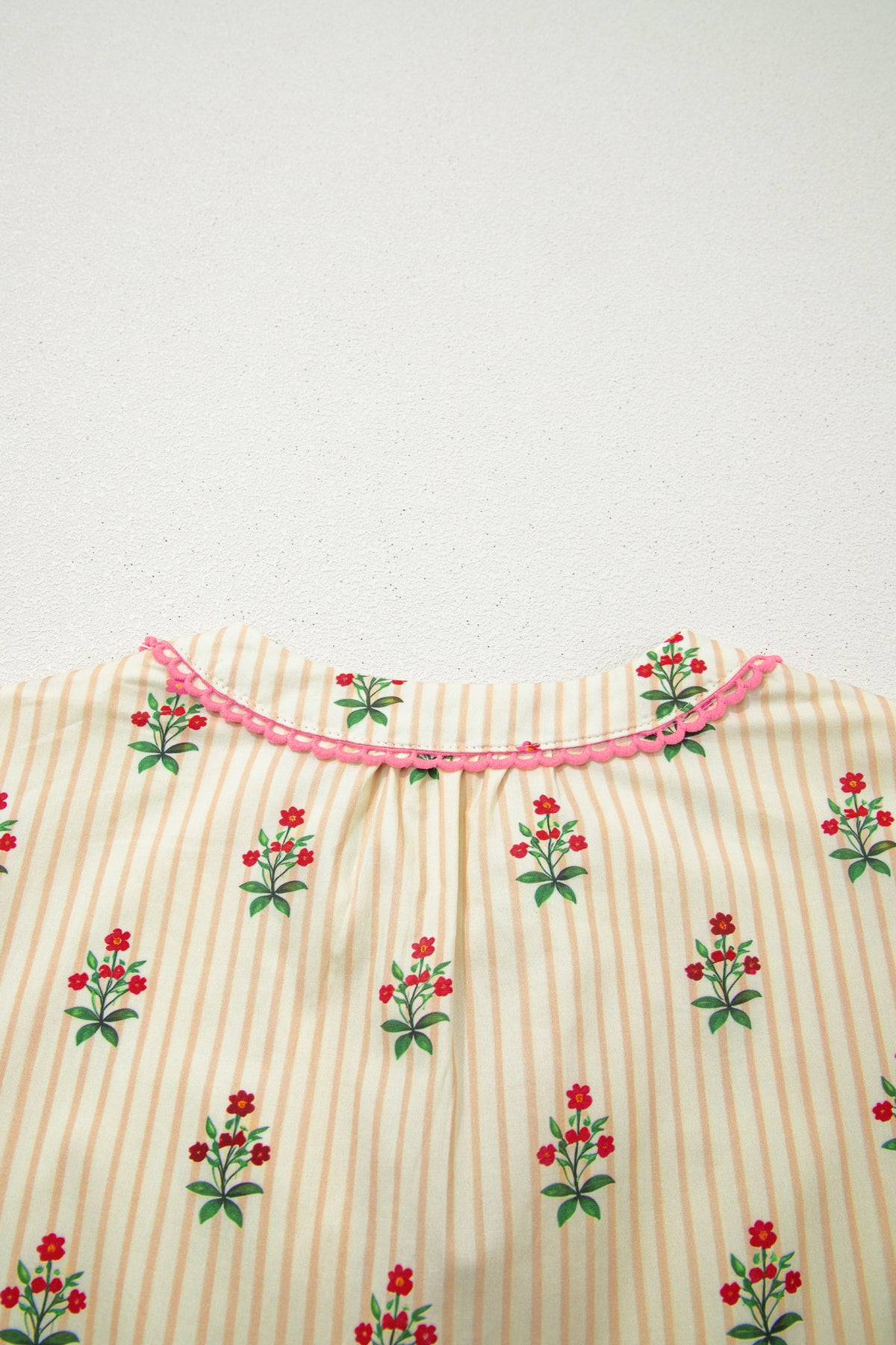 Apricot Ruffle Hem Short Dress