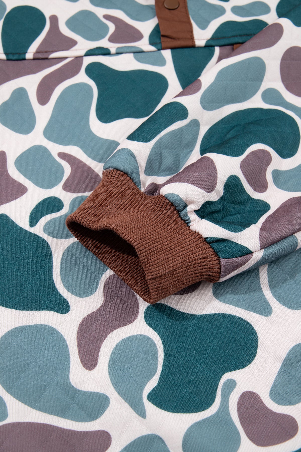 Camouflage Button Pullover