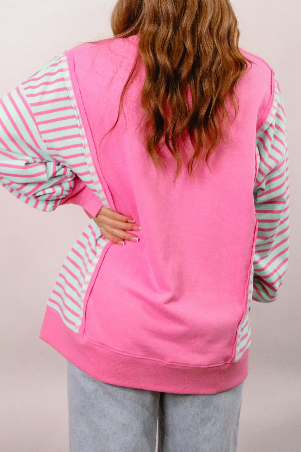 Relaxed Split Long Sleeve Top