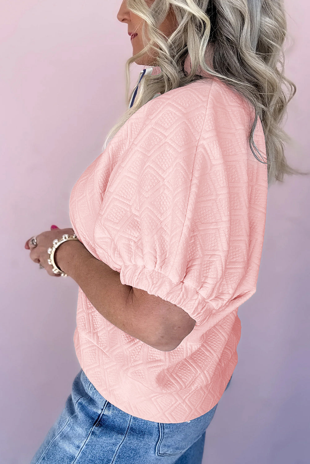 Striped Sleeve Blouse