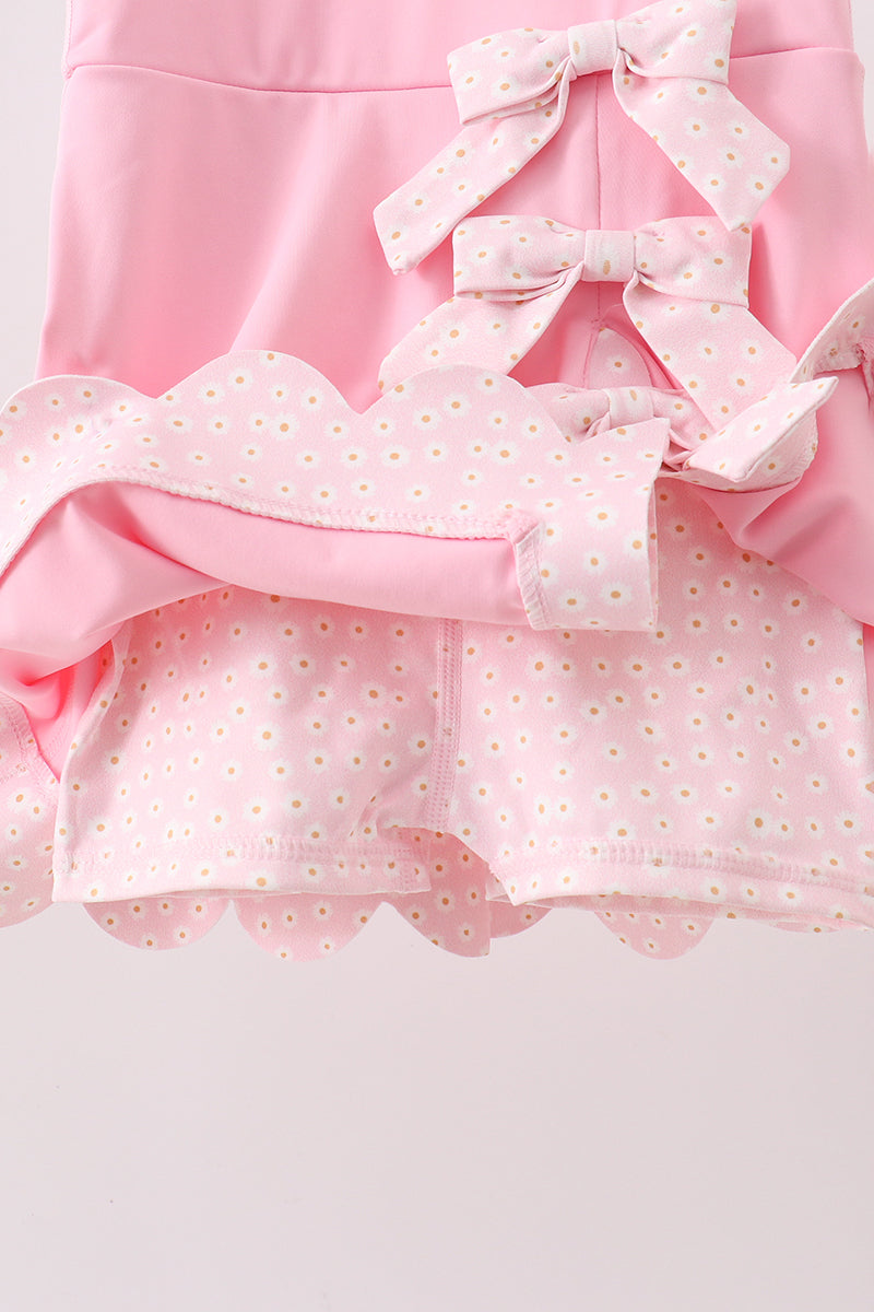 Performance Scalloped Dress