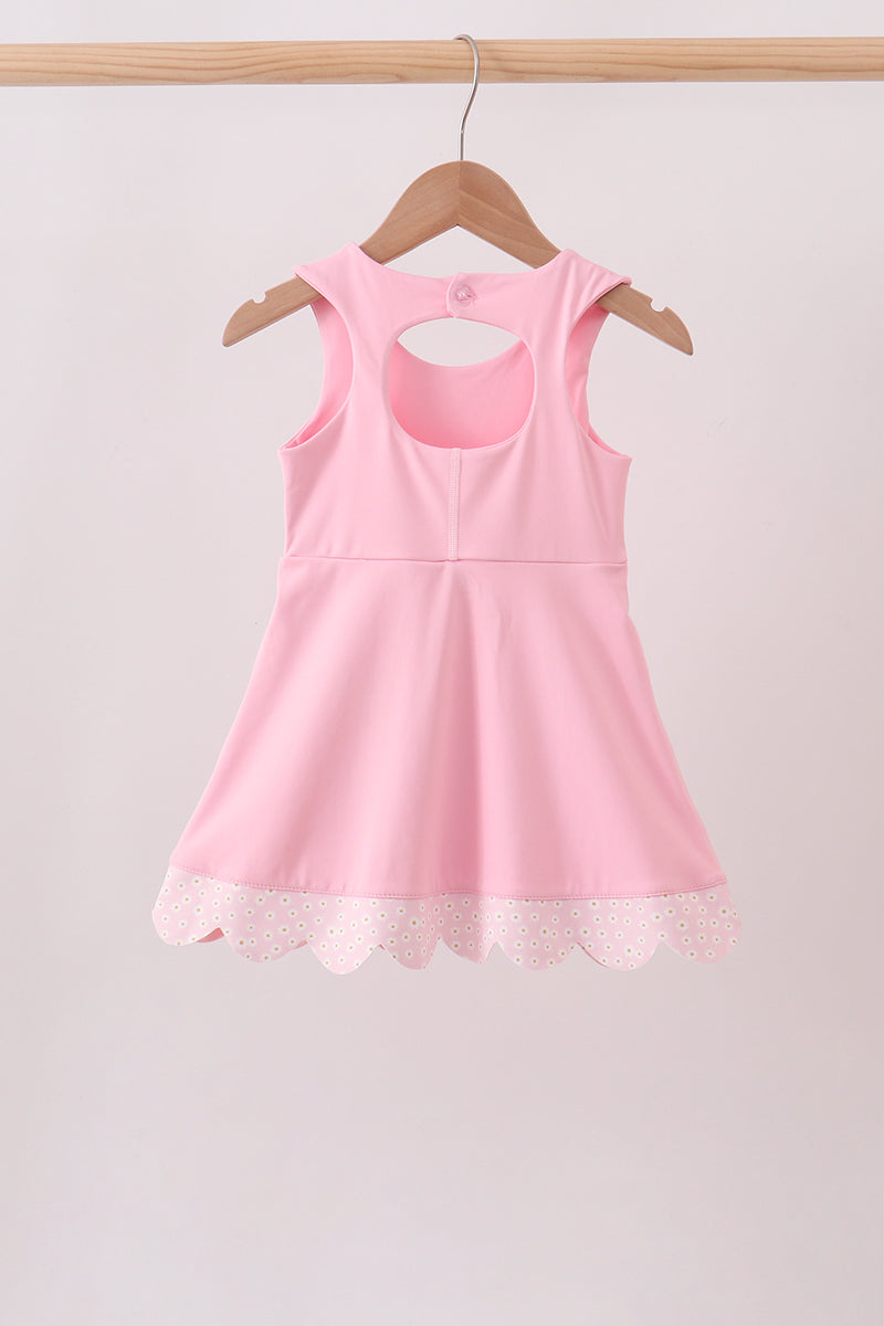 Performance Scalloped Dress