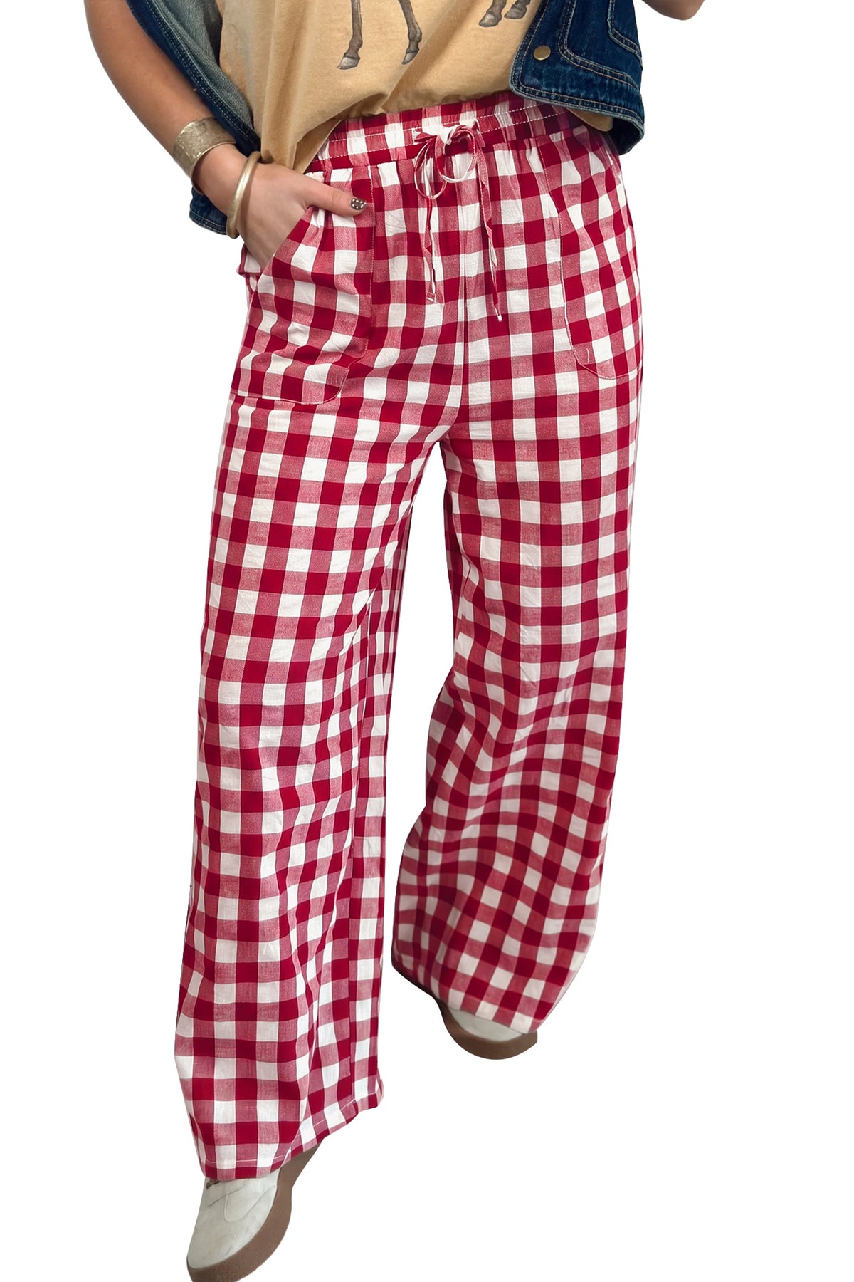 Gingham Plaid Pants