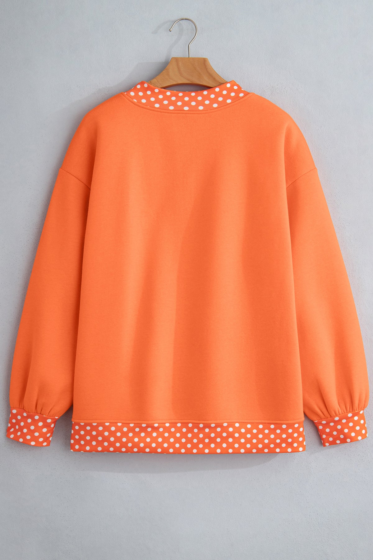 Polka Dot Oversized Sweatshirt