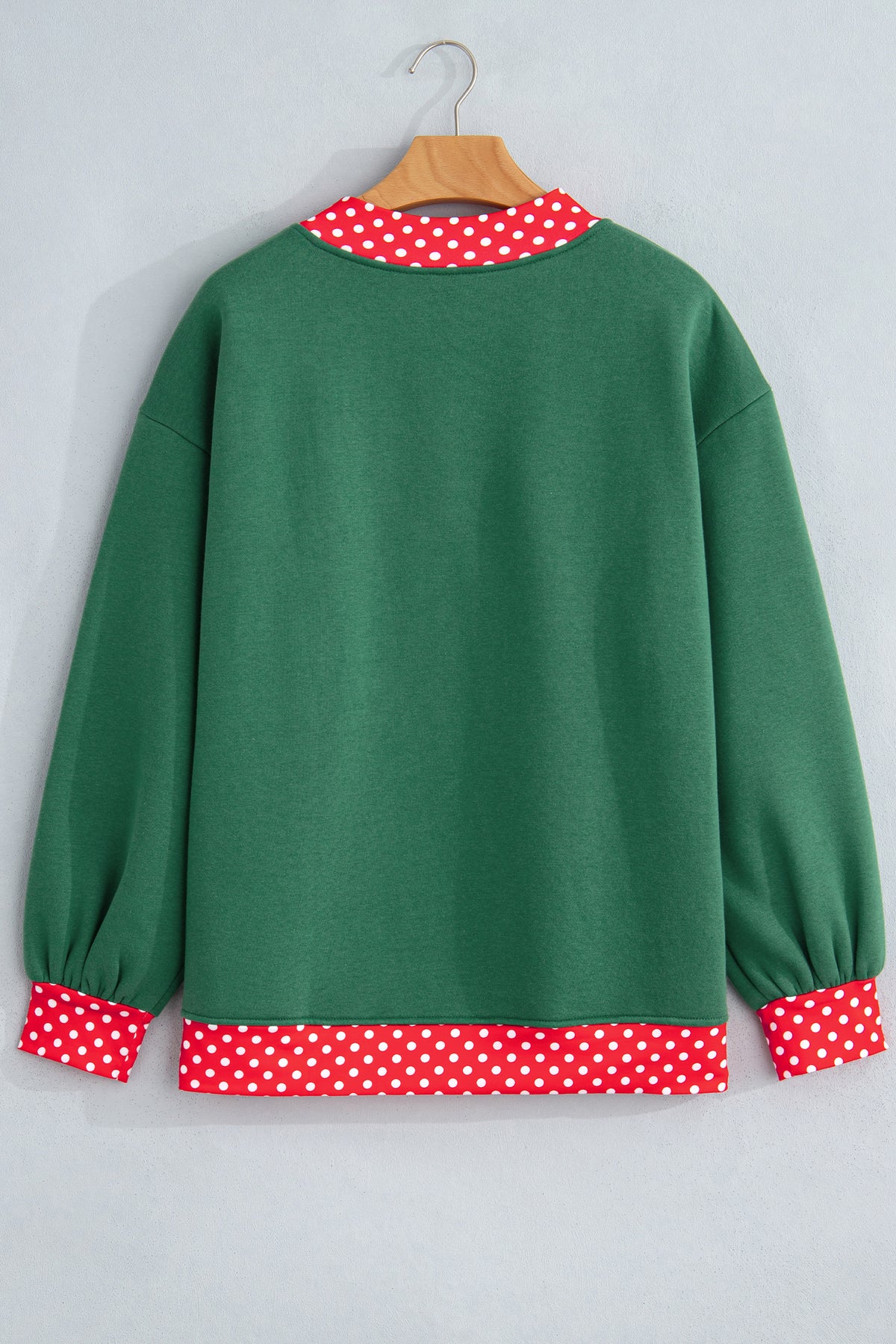Polka Dot Oversized Sweatshirt