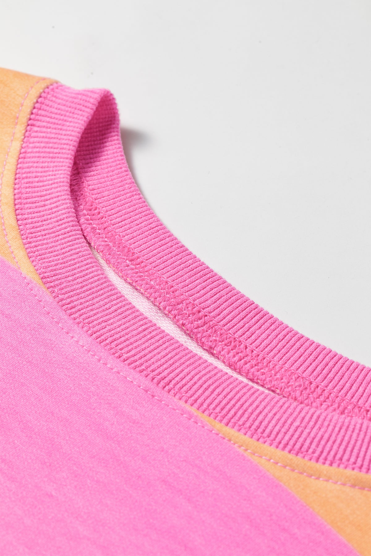 Pink Stripe Long Sleeve Drawstring w/ Shorts Set