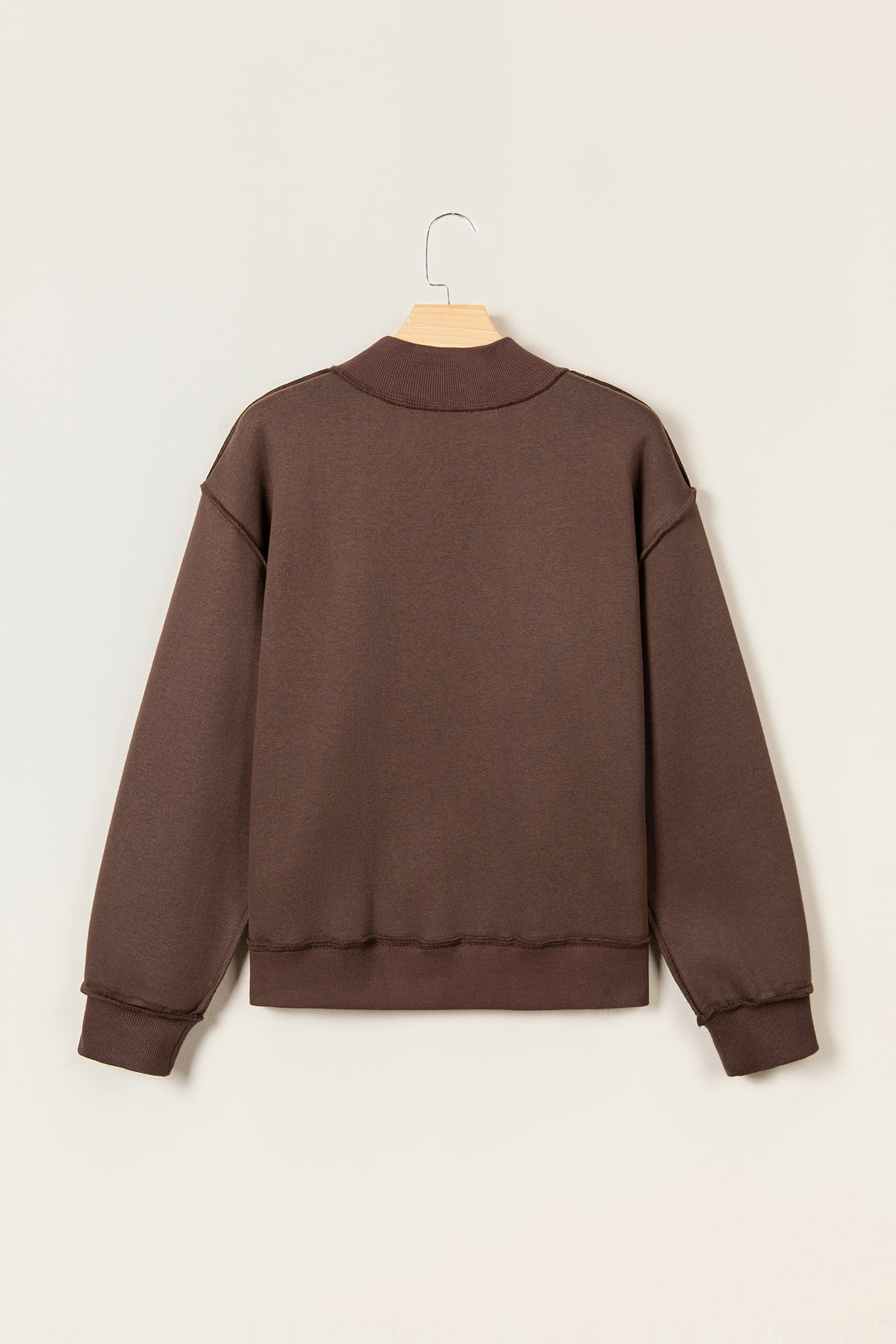 WWJD Embroidered Mock Neck Sweatshirt