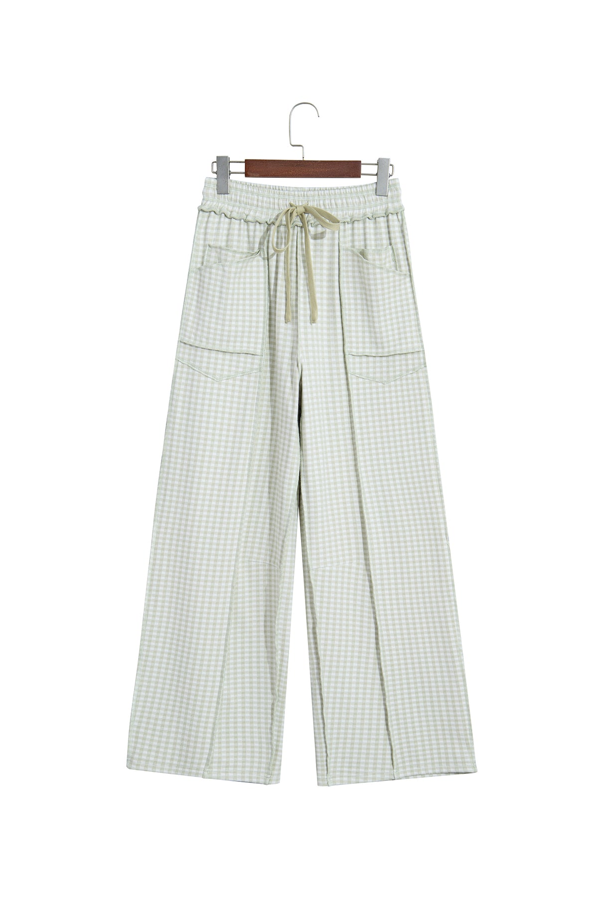 Plaid Drawstring Pants