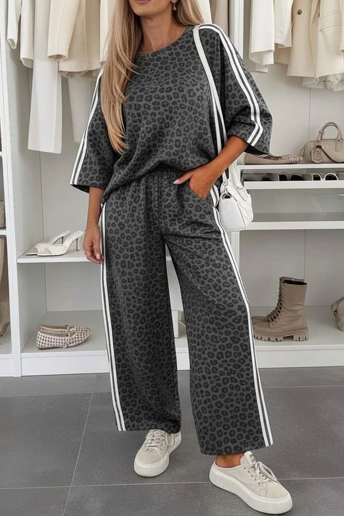 Leopard Print Pant Set
