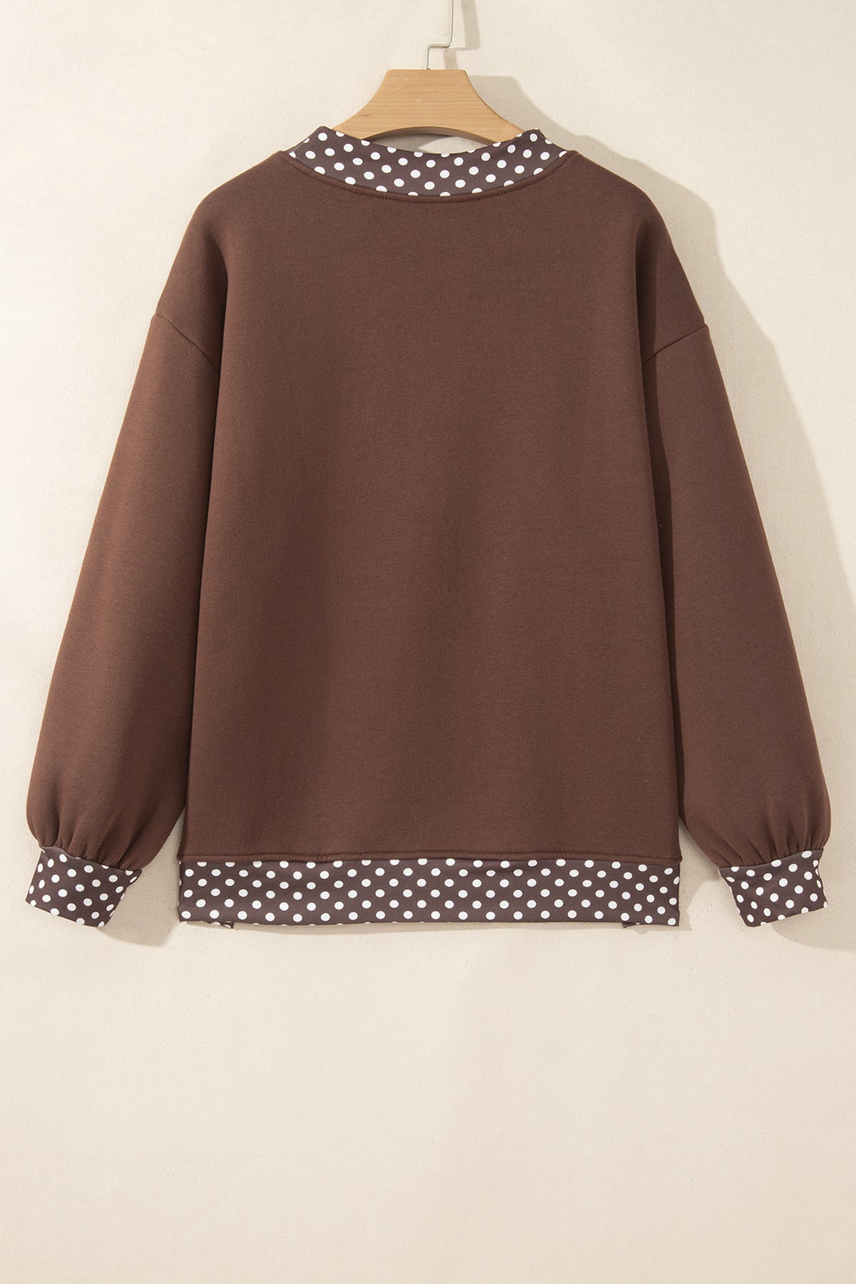 Polka Dot Oversized Sweatshirt