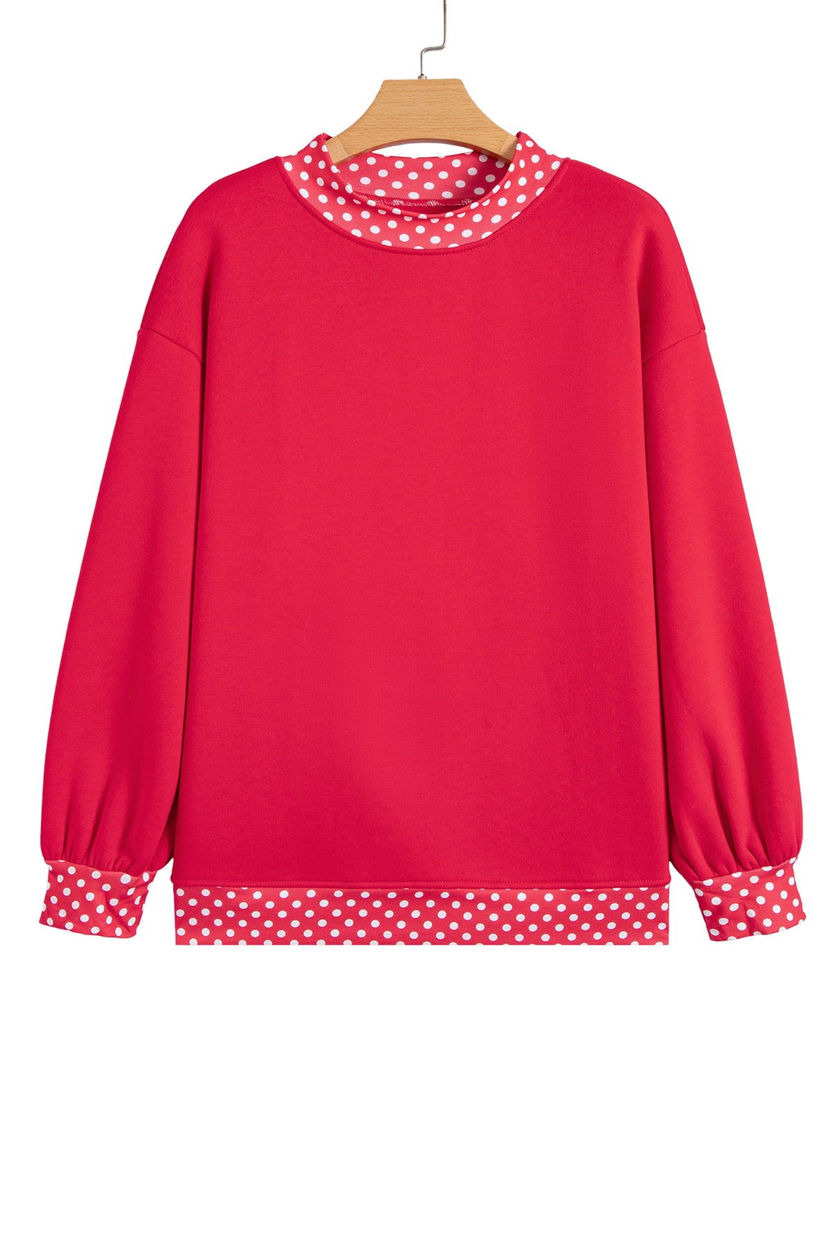 Polka Dot Oversized Sweatshirt