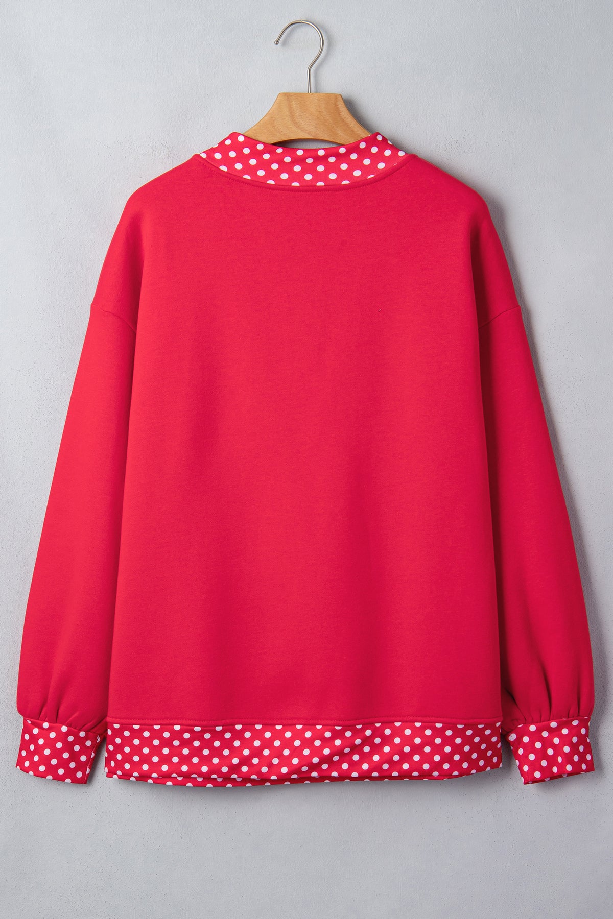 Polka Dot Oversized Sweatshirt
