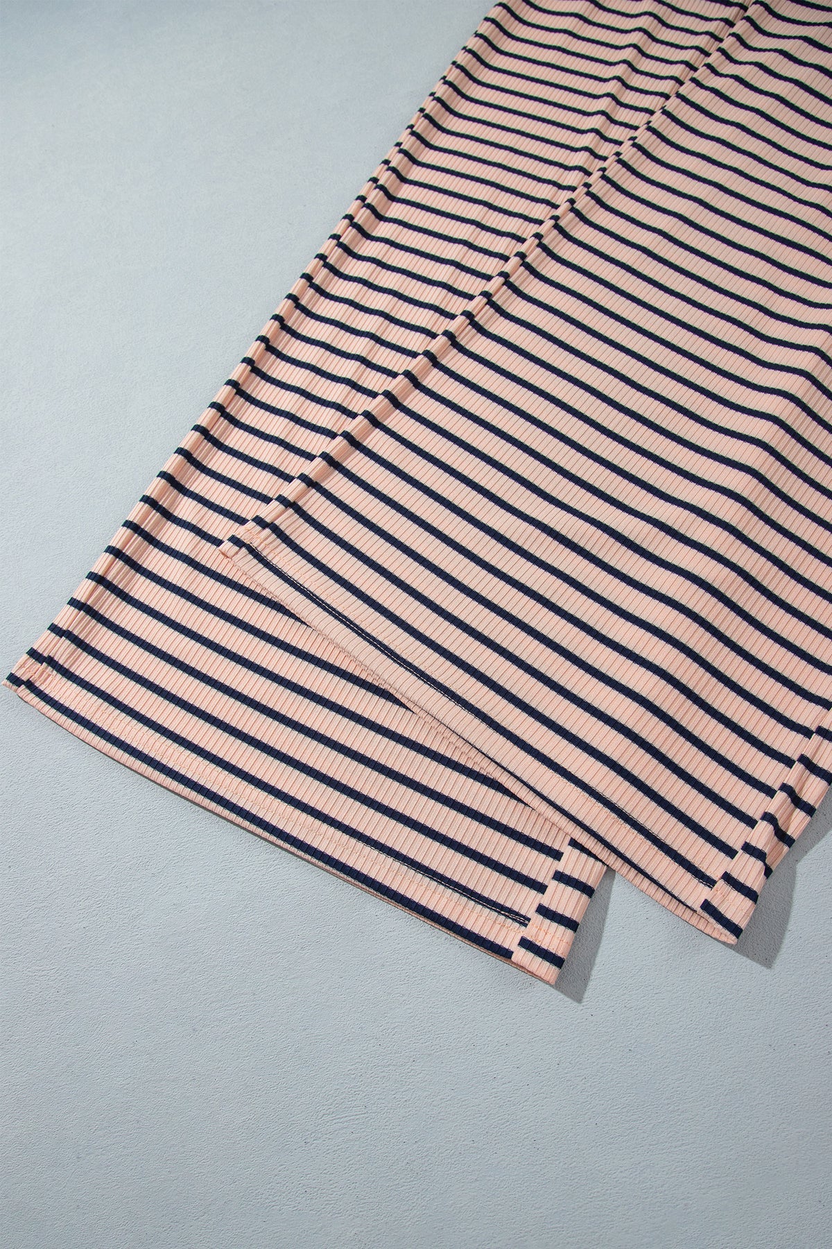 Striped Long Sleeve Plus Size Set