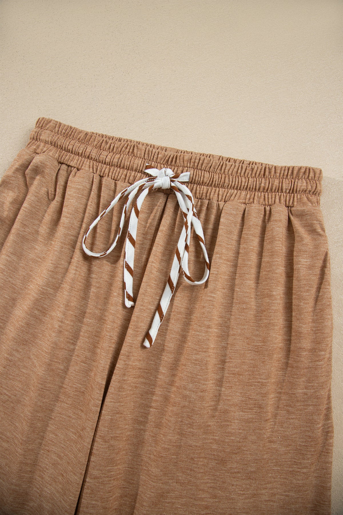 Stripe Ruffle Sleeve Top w/ Pants Set