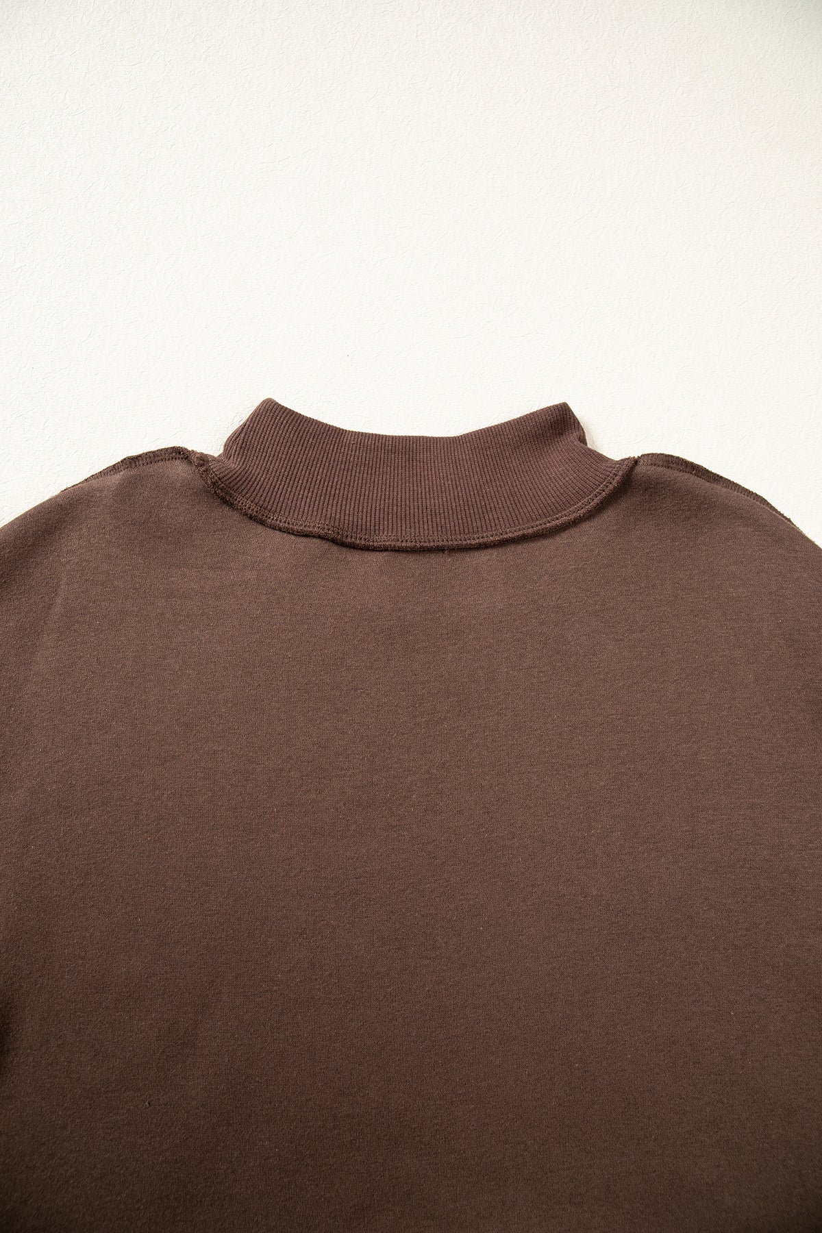 WWJD Embroidered Mock Neck Sweatshirt