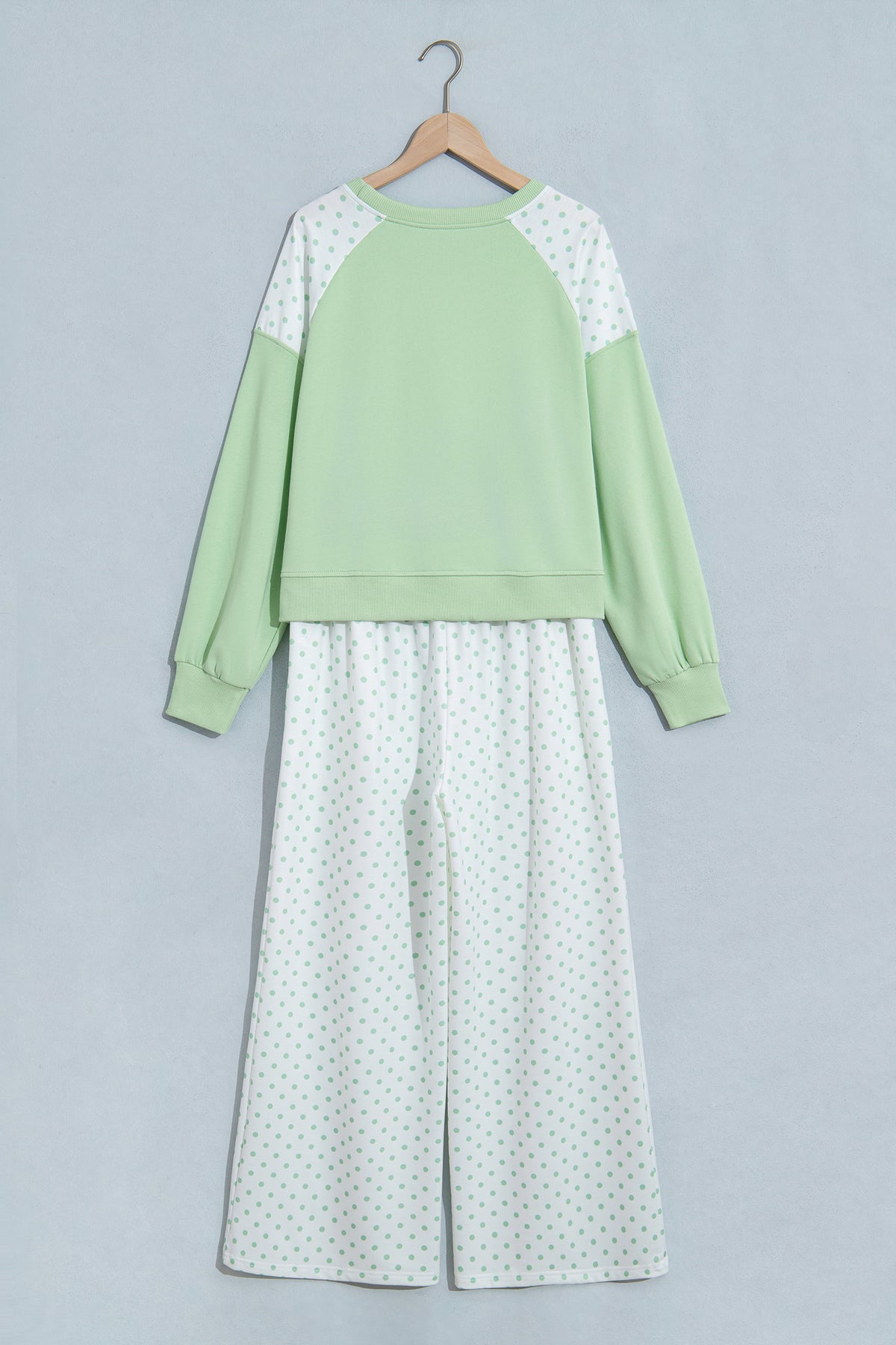 Polka Dot Long Sleeve Pants Set