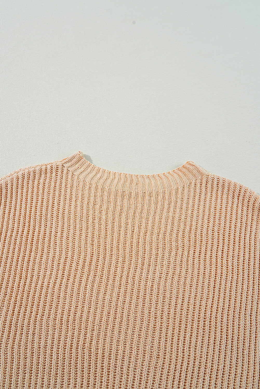 Cable Knit Drop Shoulder Sweater